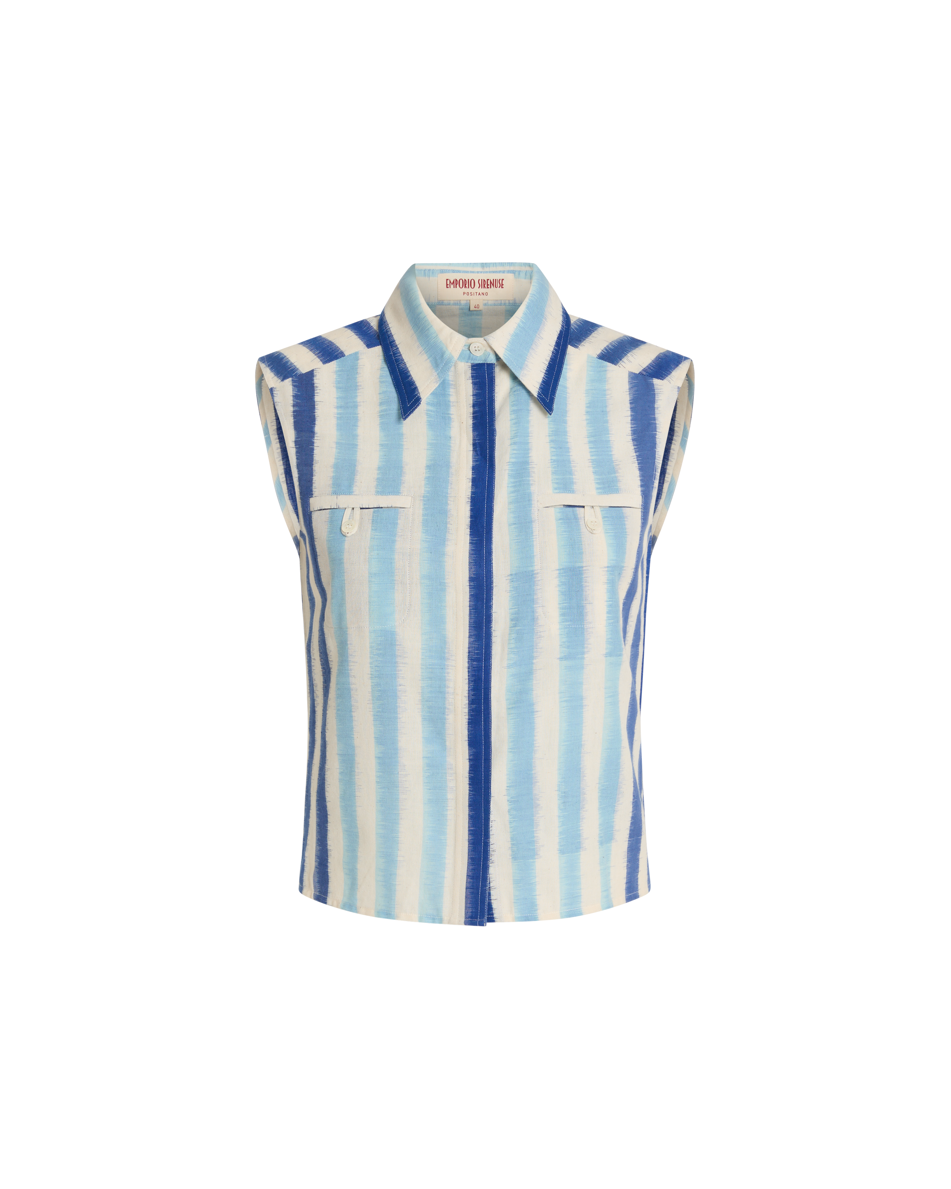 Ylenia Top in Ikat Stripes