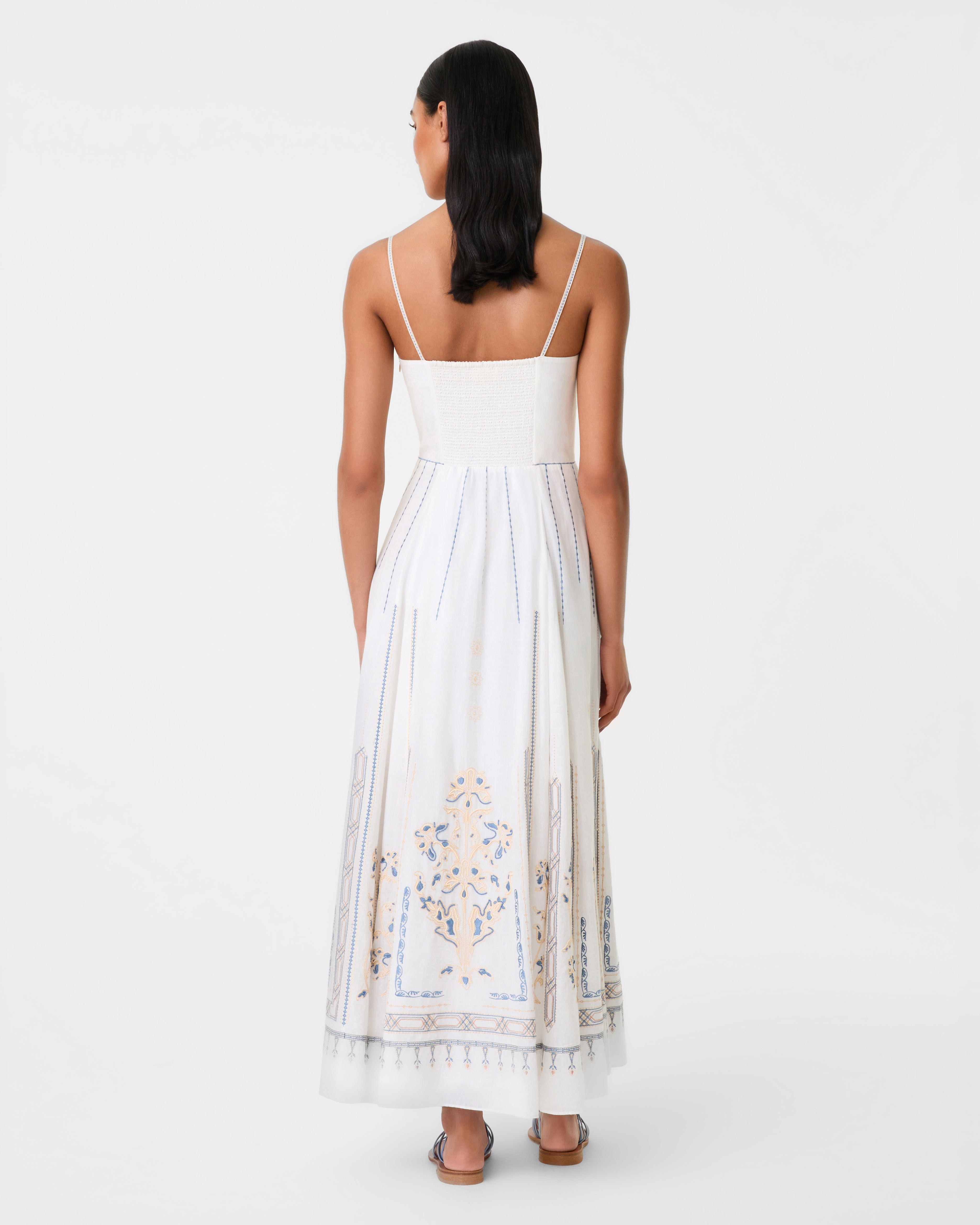 Valya Dress with Lace Embroidery
