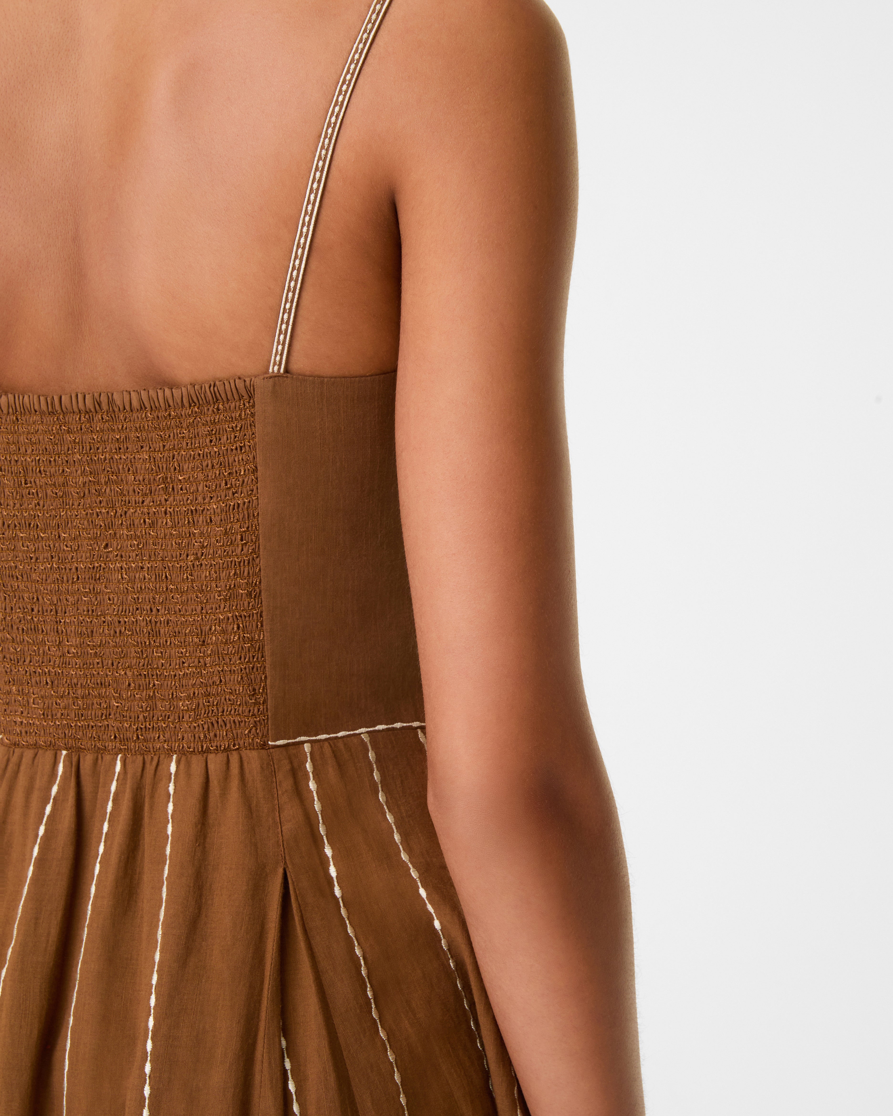 Valya Dress with Lace Embroidery