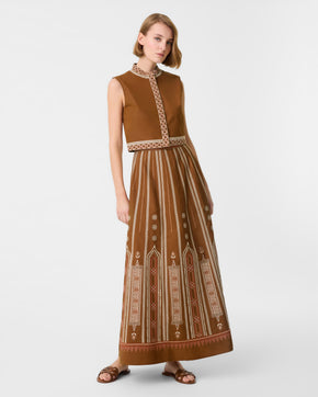 Camille Skirt with Lace Embroidery