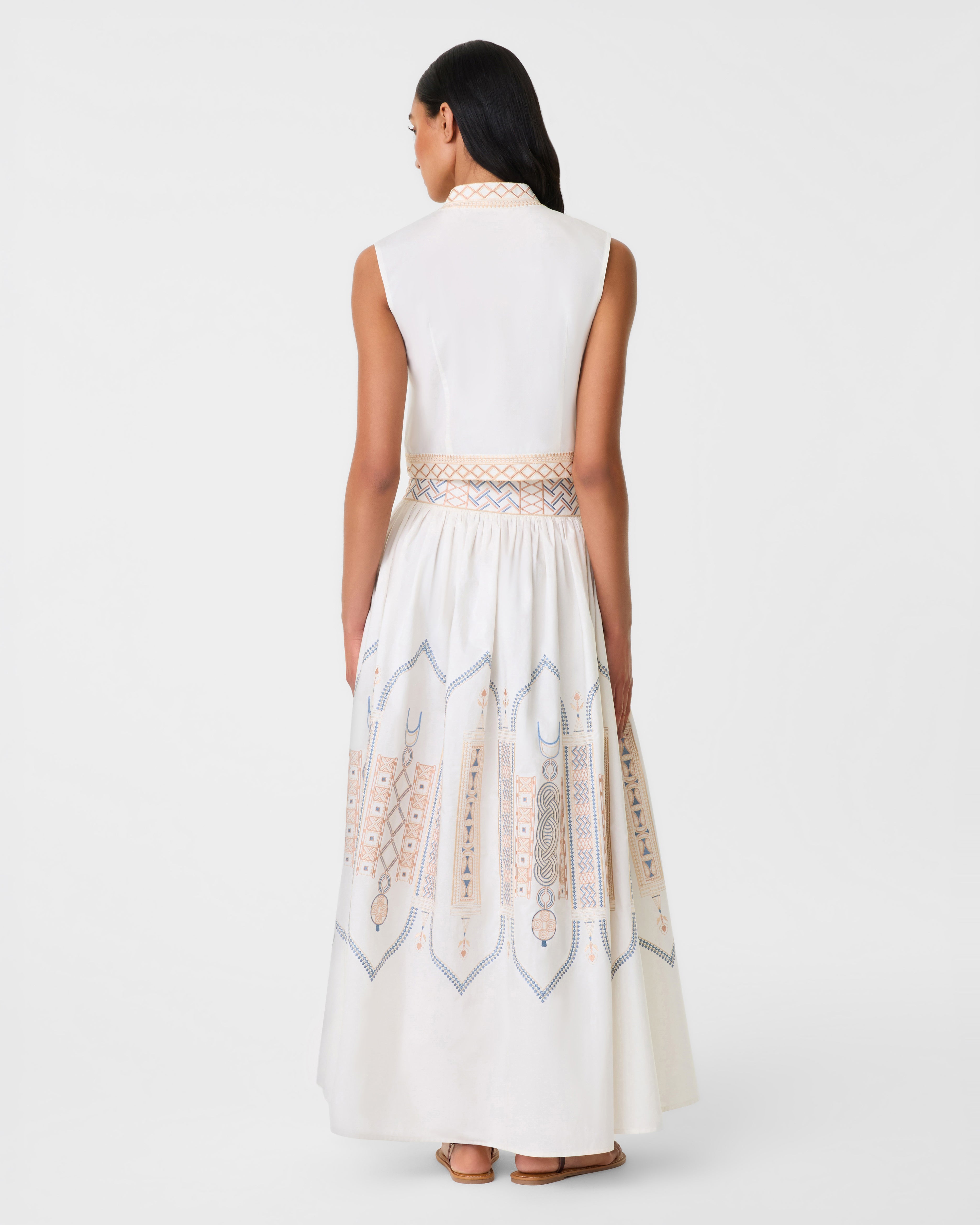 Ombretta Skirt with Lace Embroidery