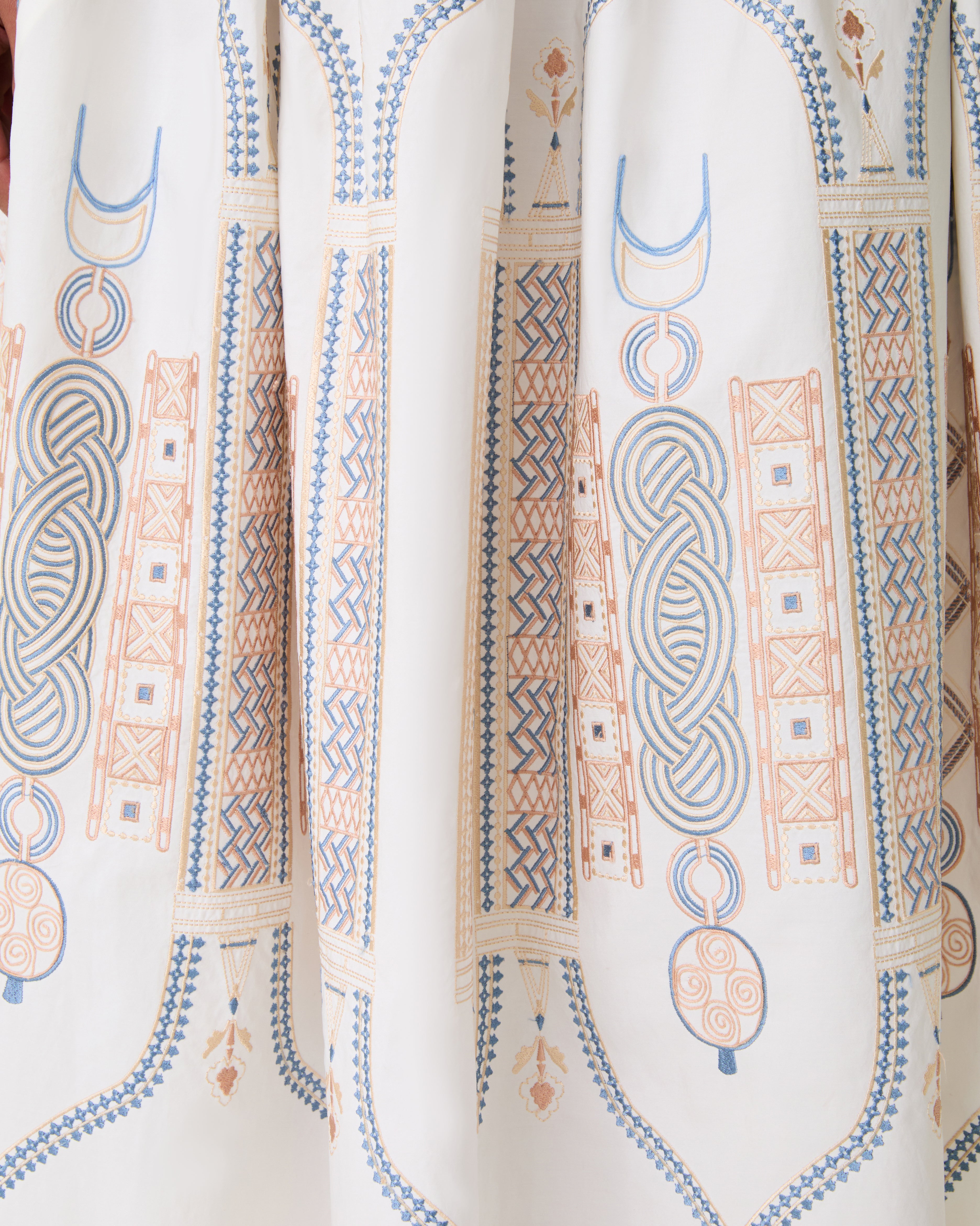 Ombretta Skirt with Lace Embroidery