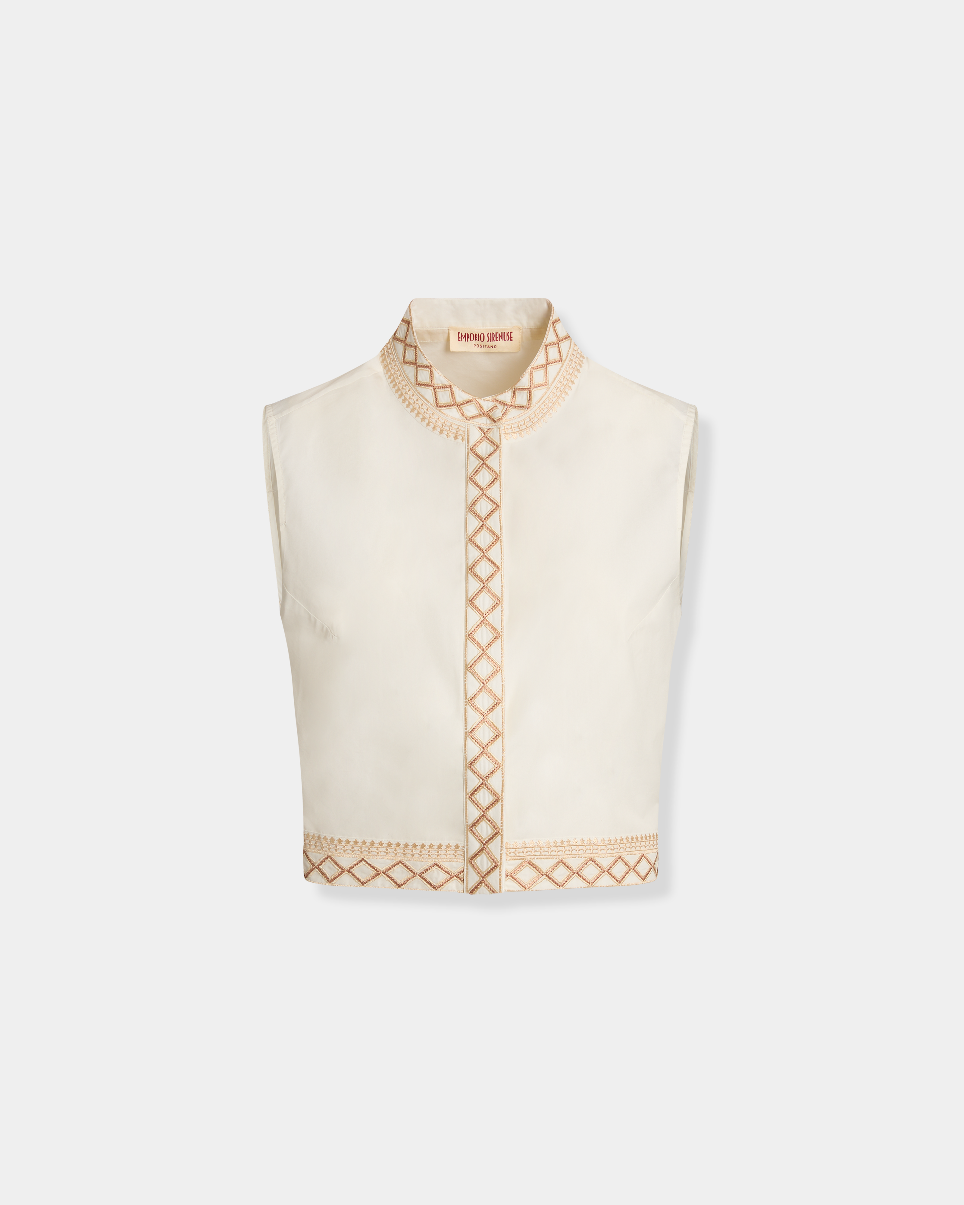 Andorra Top with Lace Embroidery