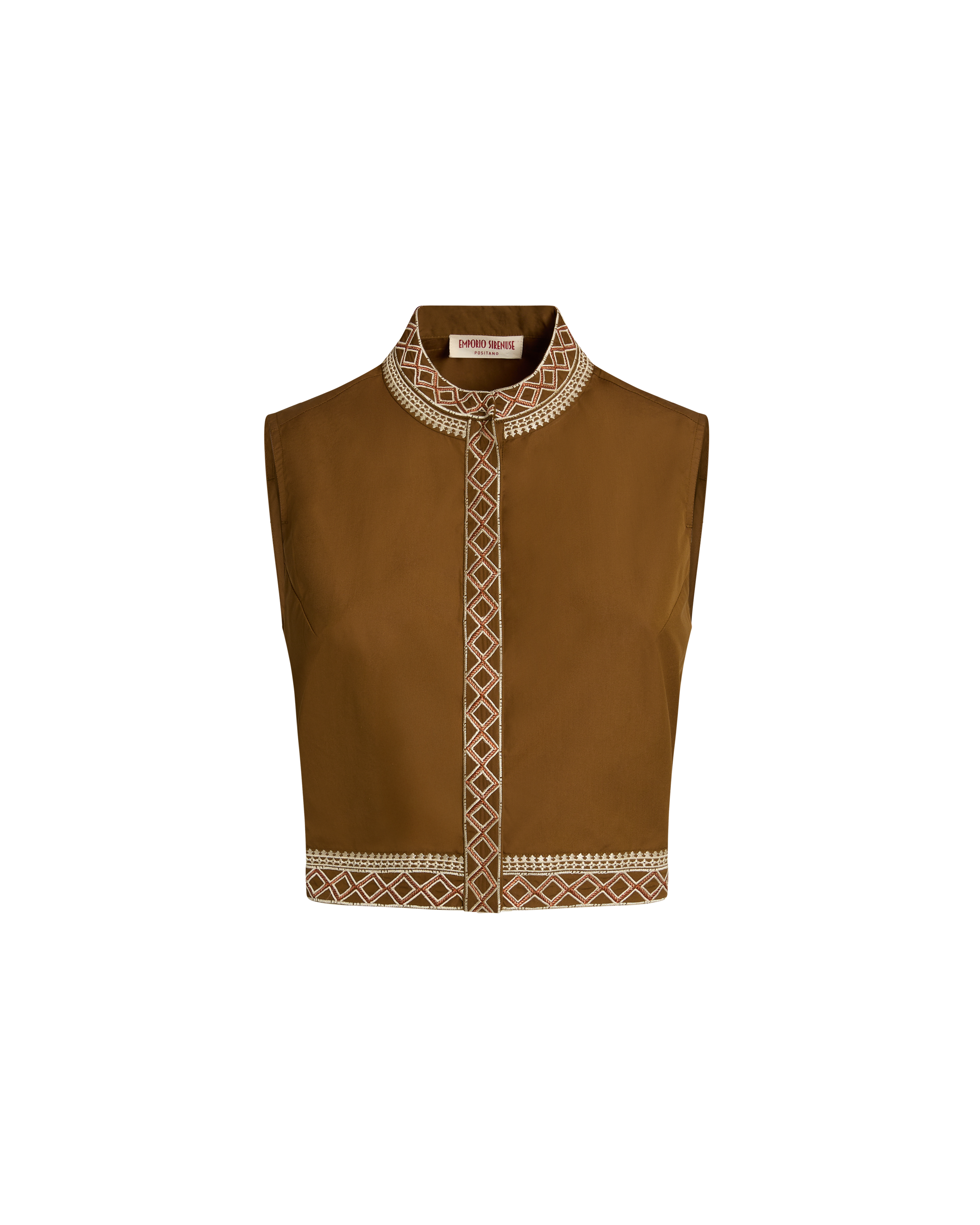 Andorra Top with Lace Embroidery