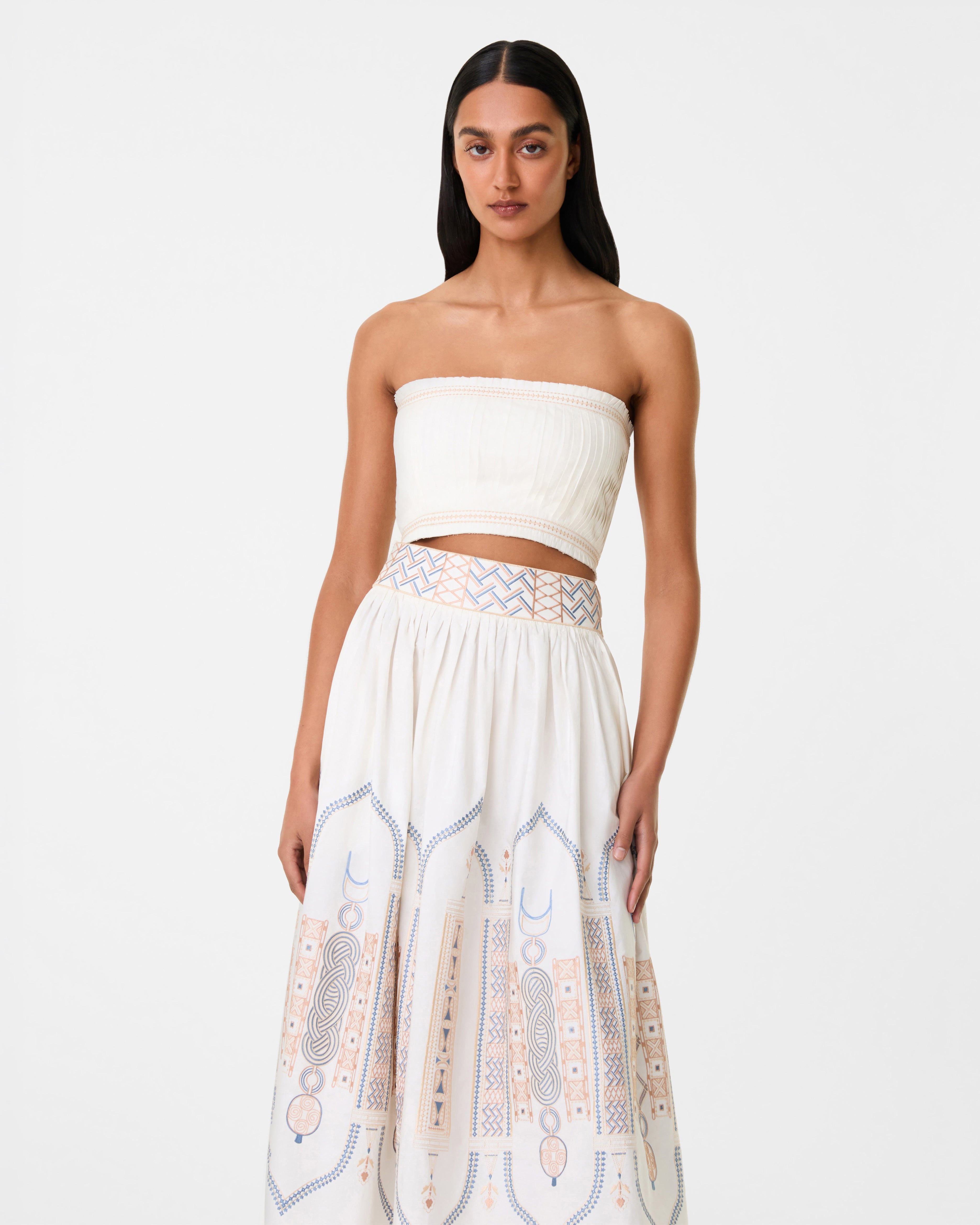 Flavia Top with Lace Embroidery