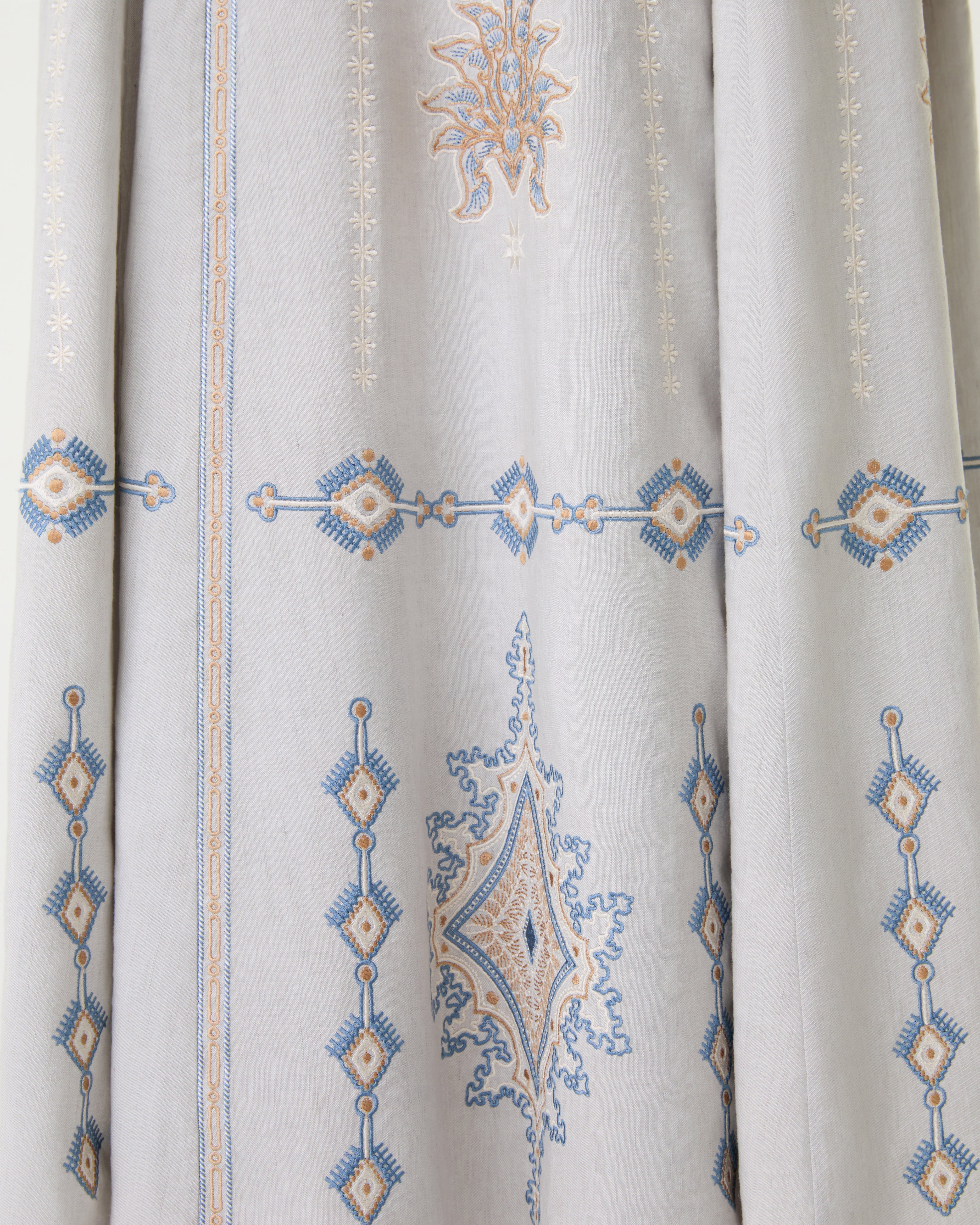 Elida Dress with Meridiana Embroidery