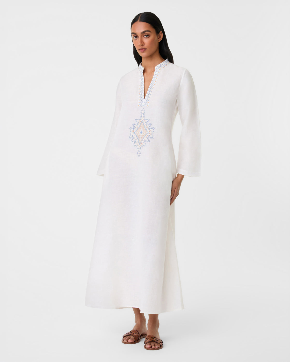 Jenna Caftan with Meridiana Embroidery