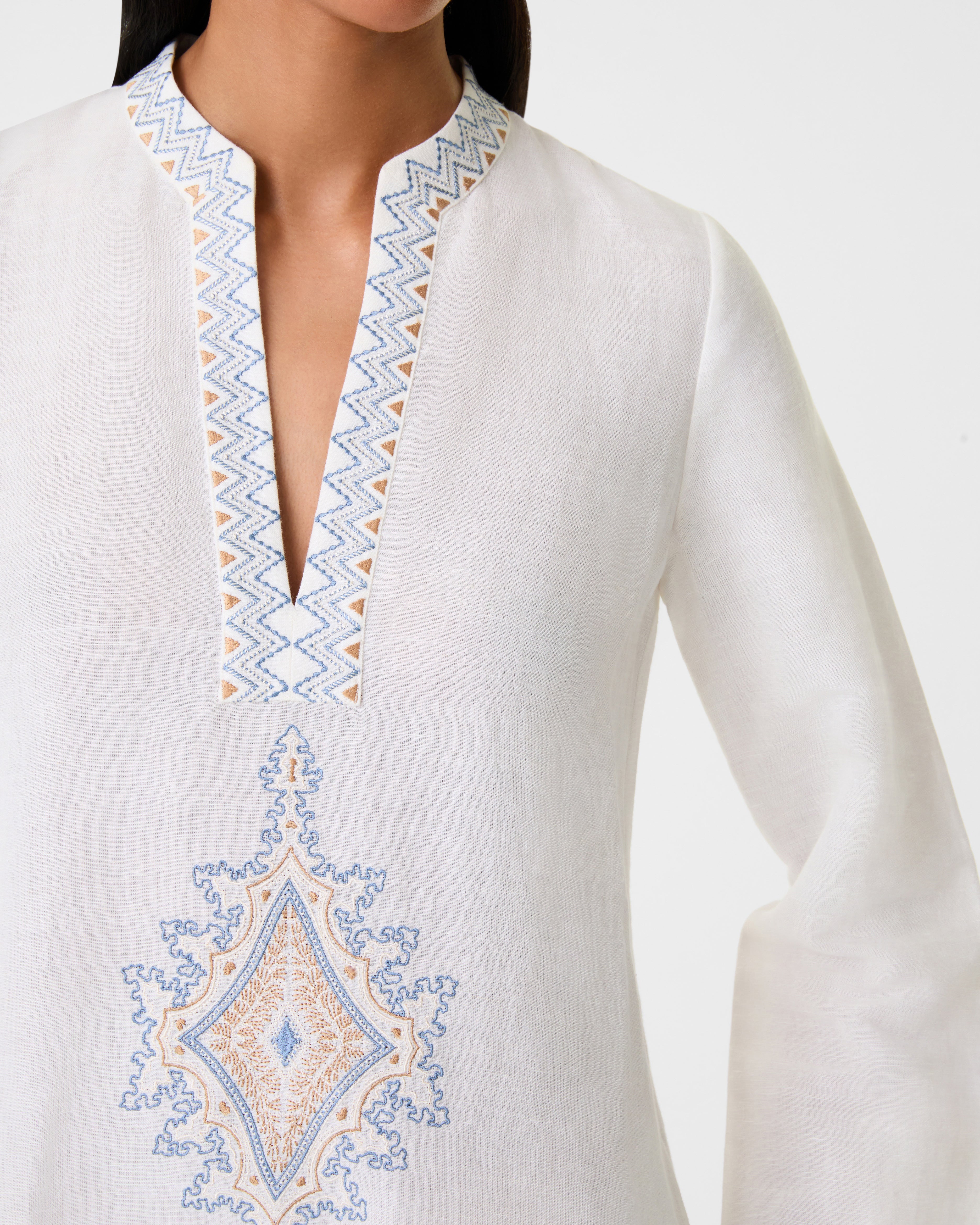 Jenna Caftan with Meridiana Embroidery