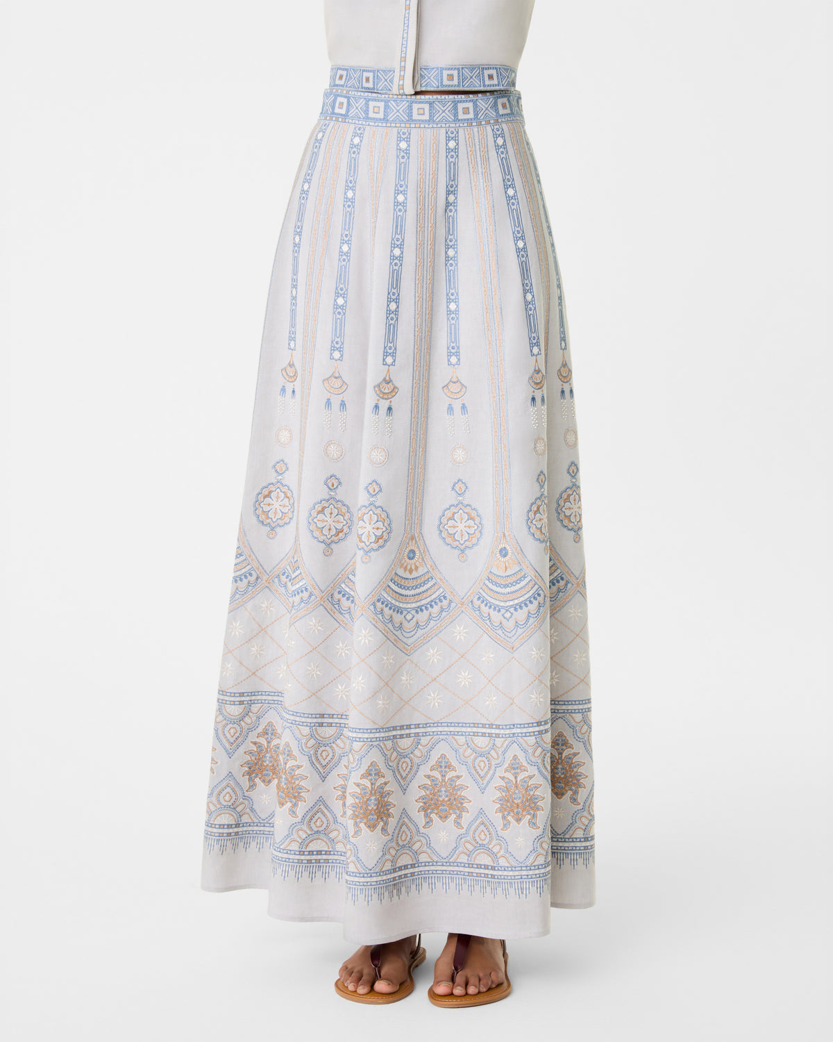 Camille Skirt with Meridiana Embroidery