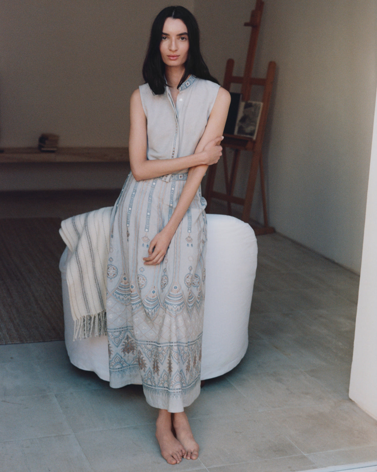 Camille Skirt with Meridiana Embroidery