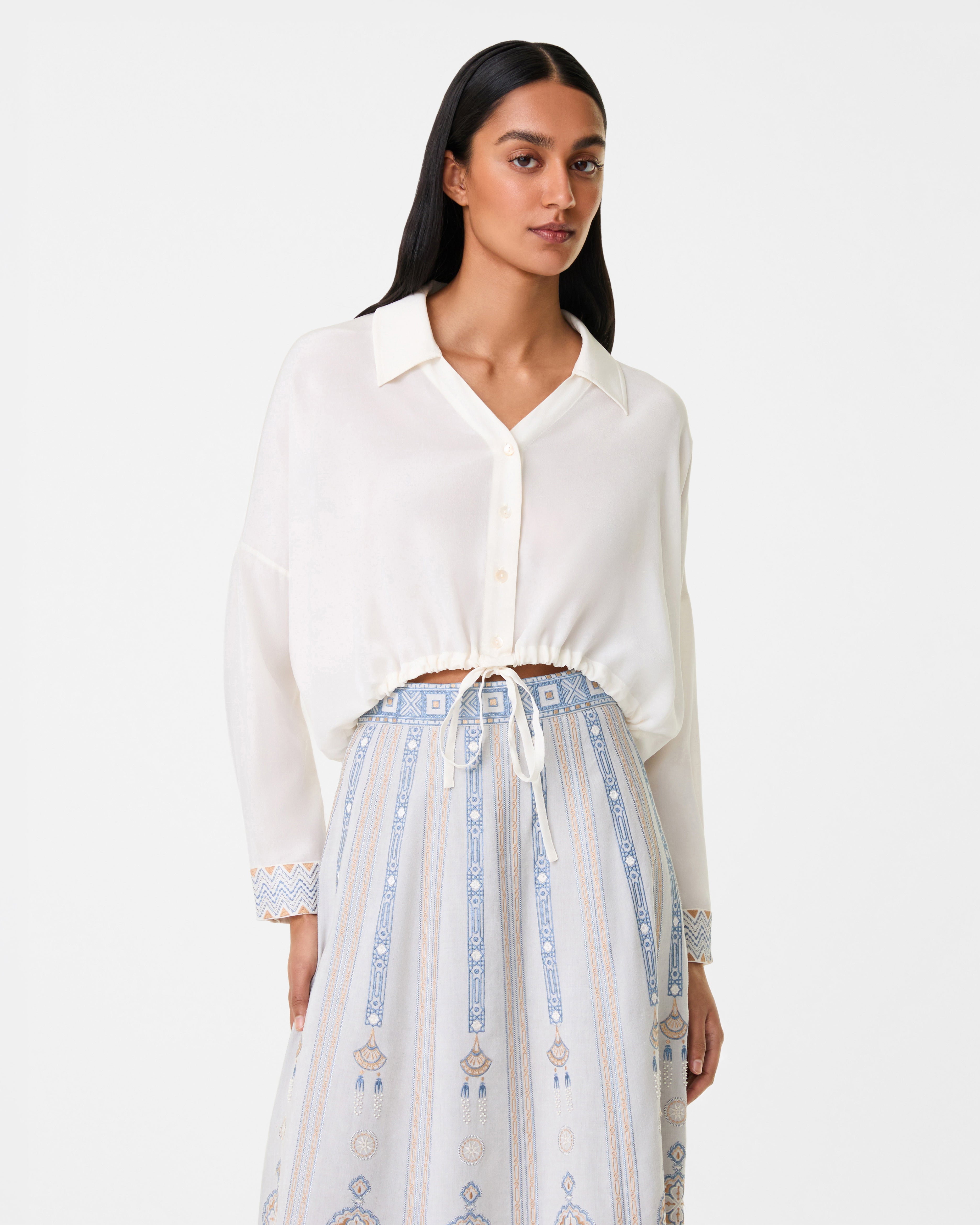 Minerva Top with Meridiana Embroidery