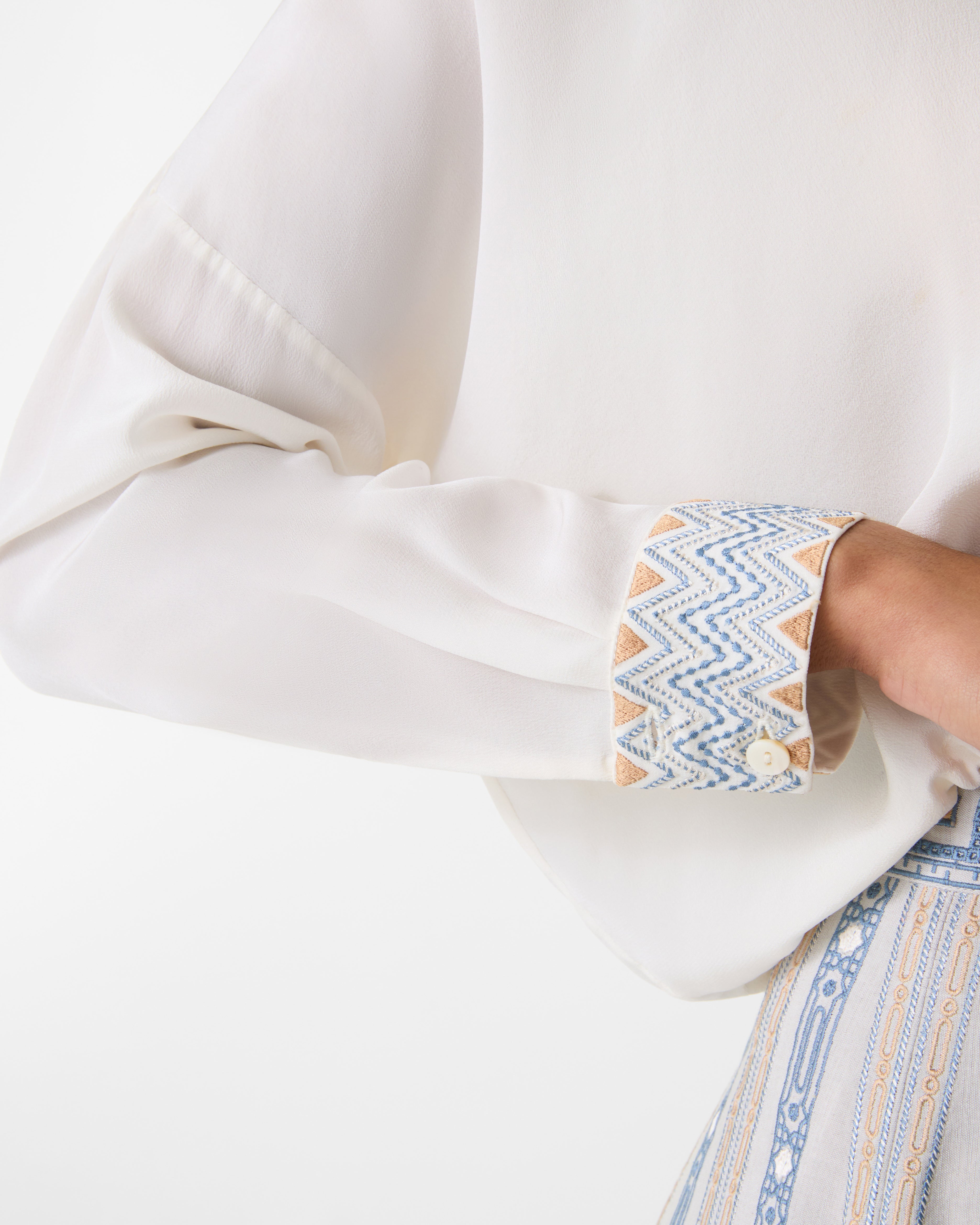 Minerva Top with Meridiana Embroidery