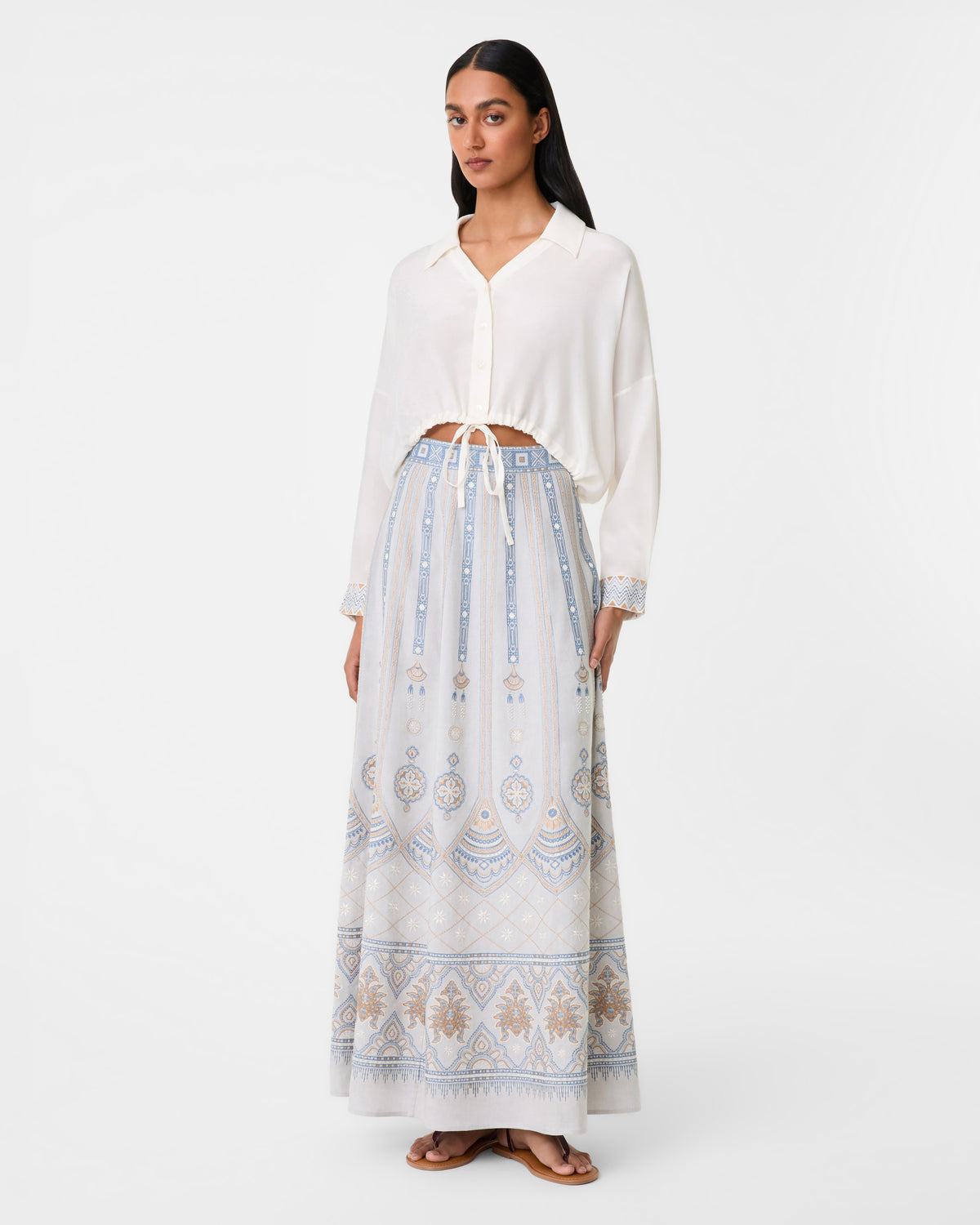 Minerva Top with Meridiana Embroidery