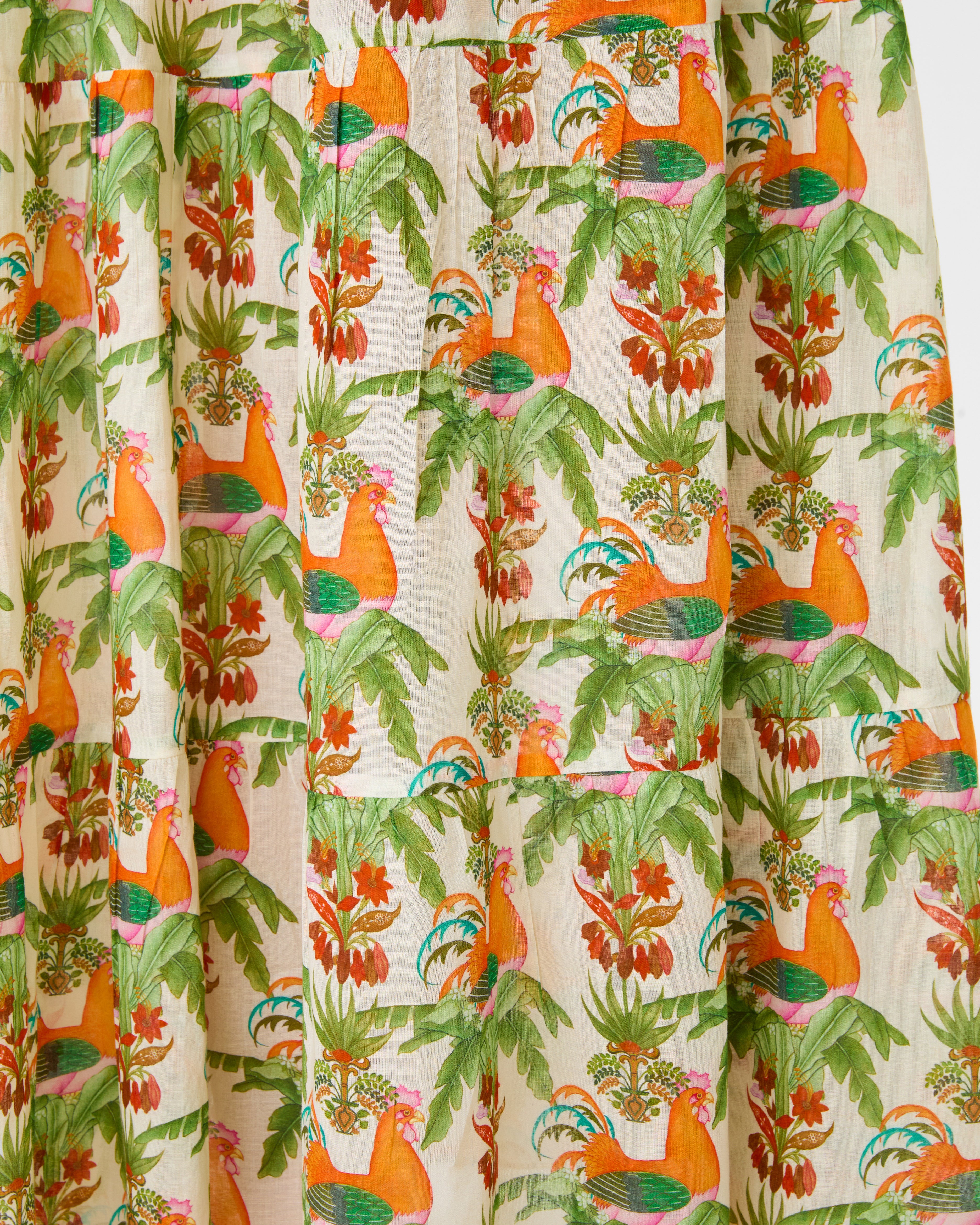 Alba Caftan in Midsummer Print