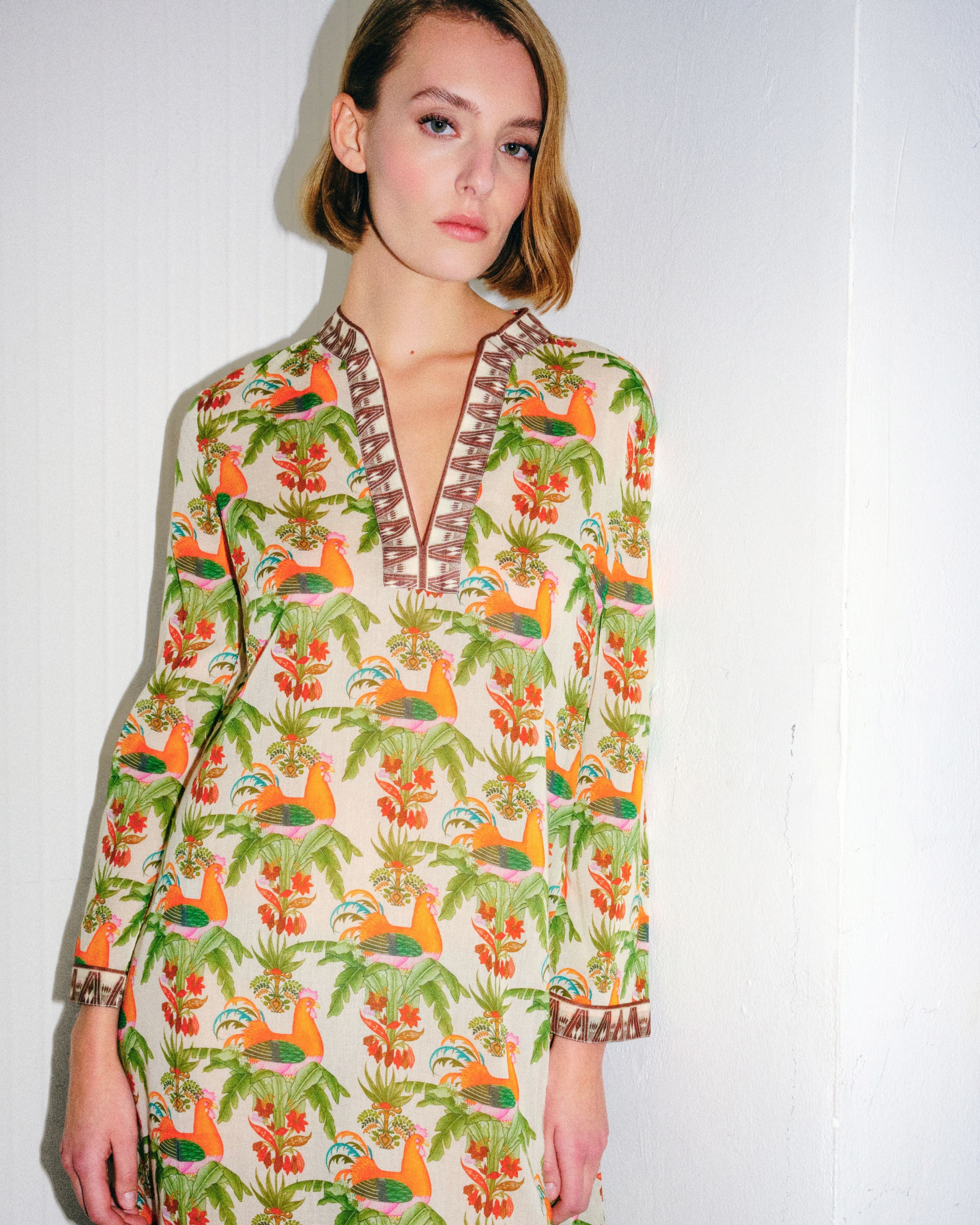 Giada Caftan in Midsummer Print