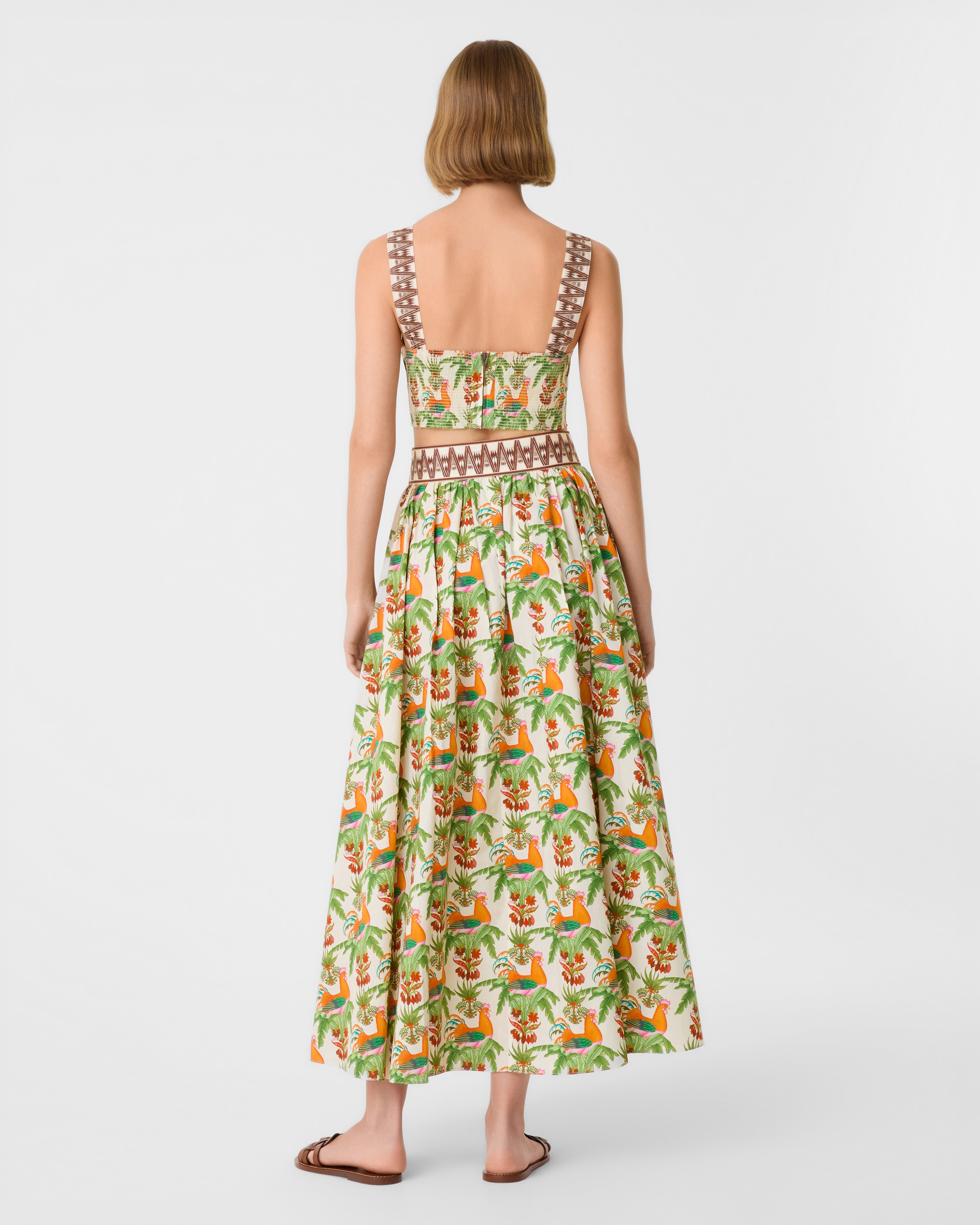 Ombretta Skirt in Midsummer Print