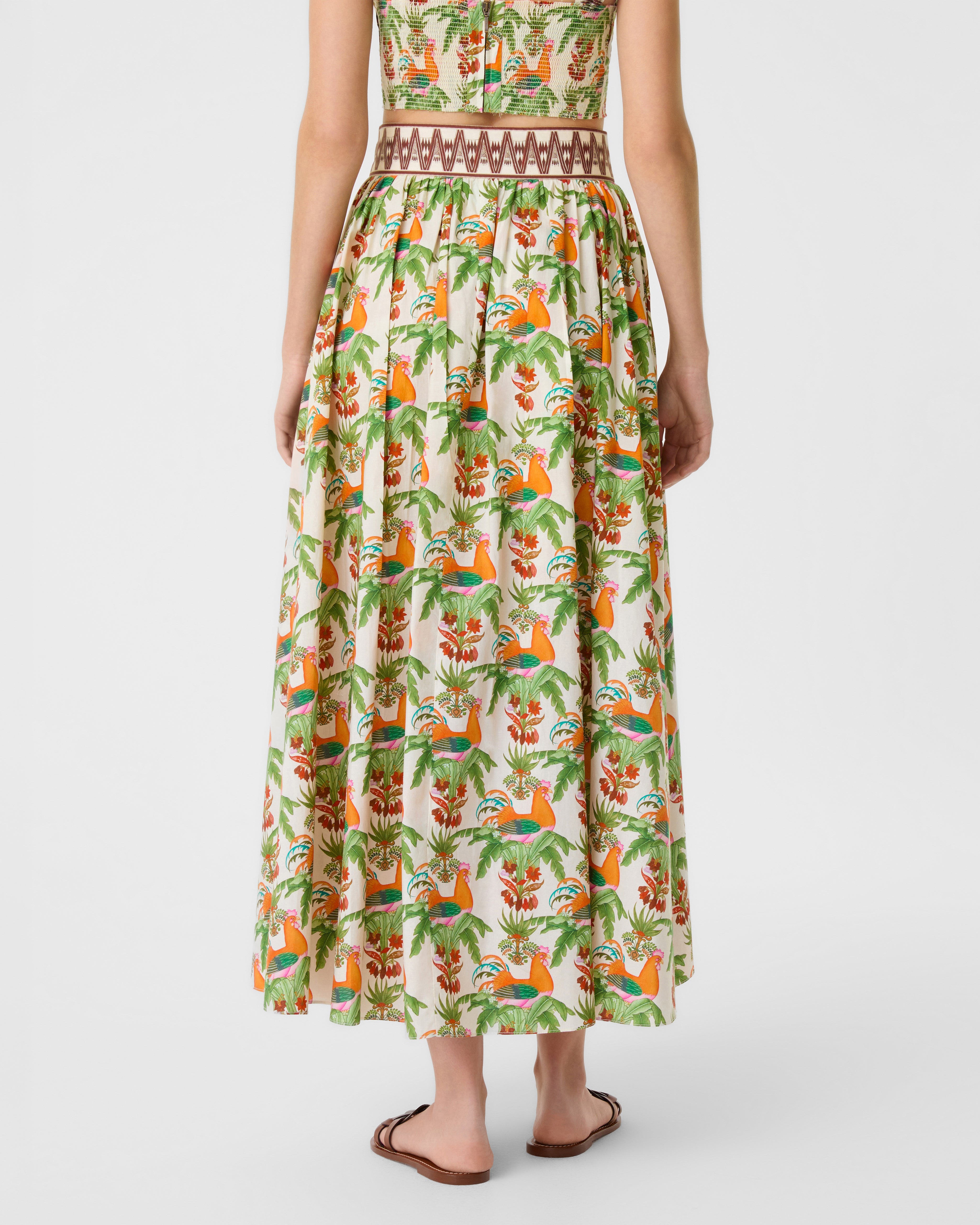 Ombretta Skirt in Midsummer Print