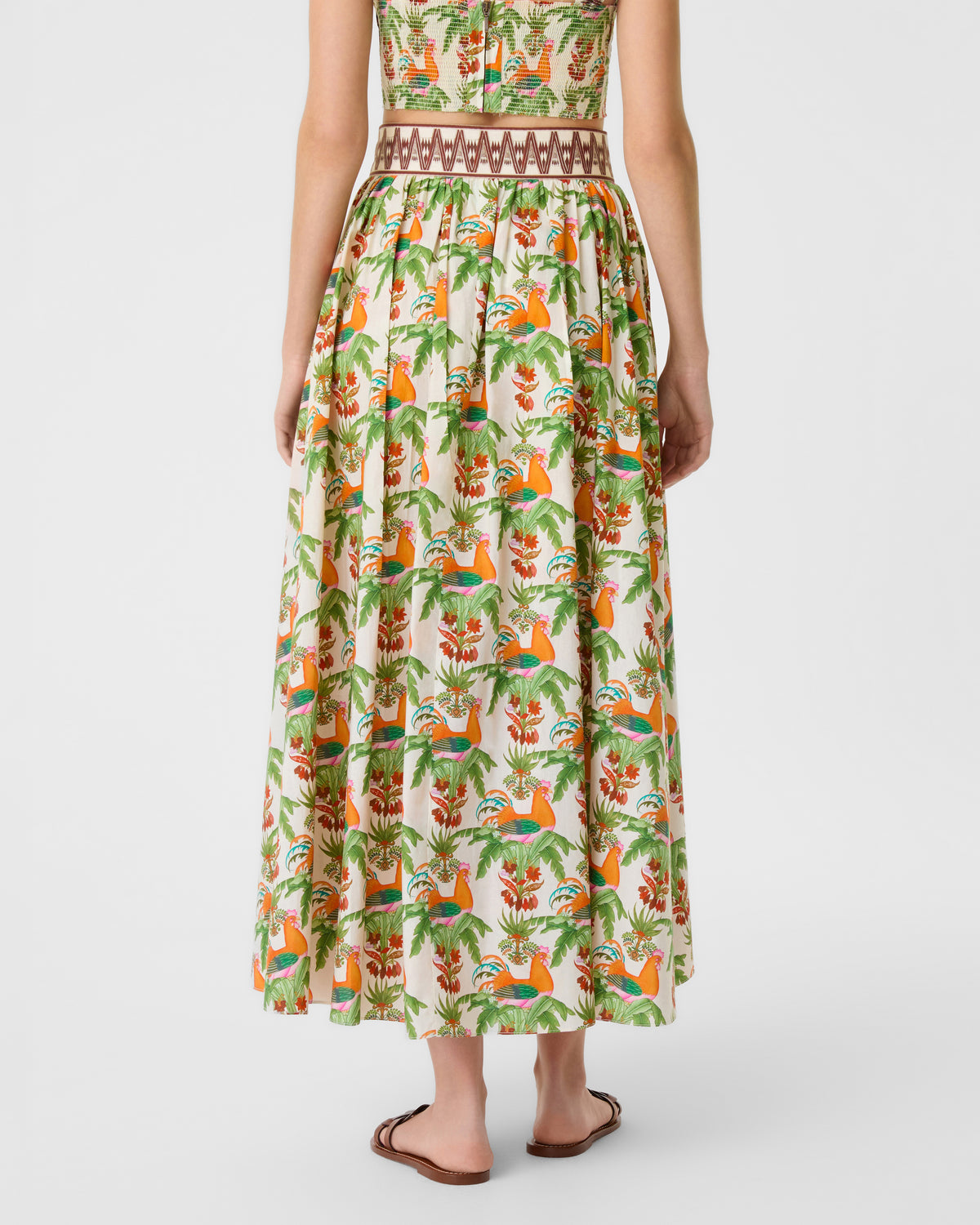 Ombretta Skirt in Midsummer Print
