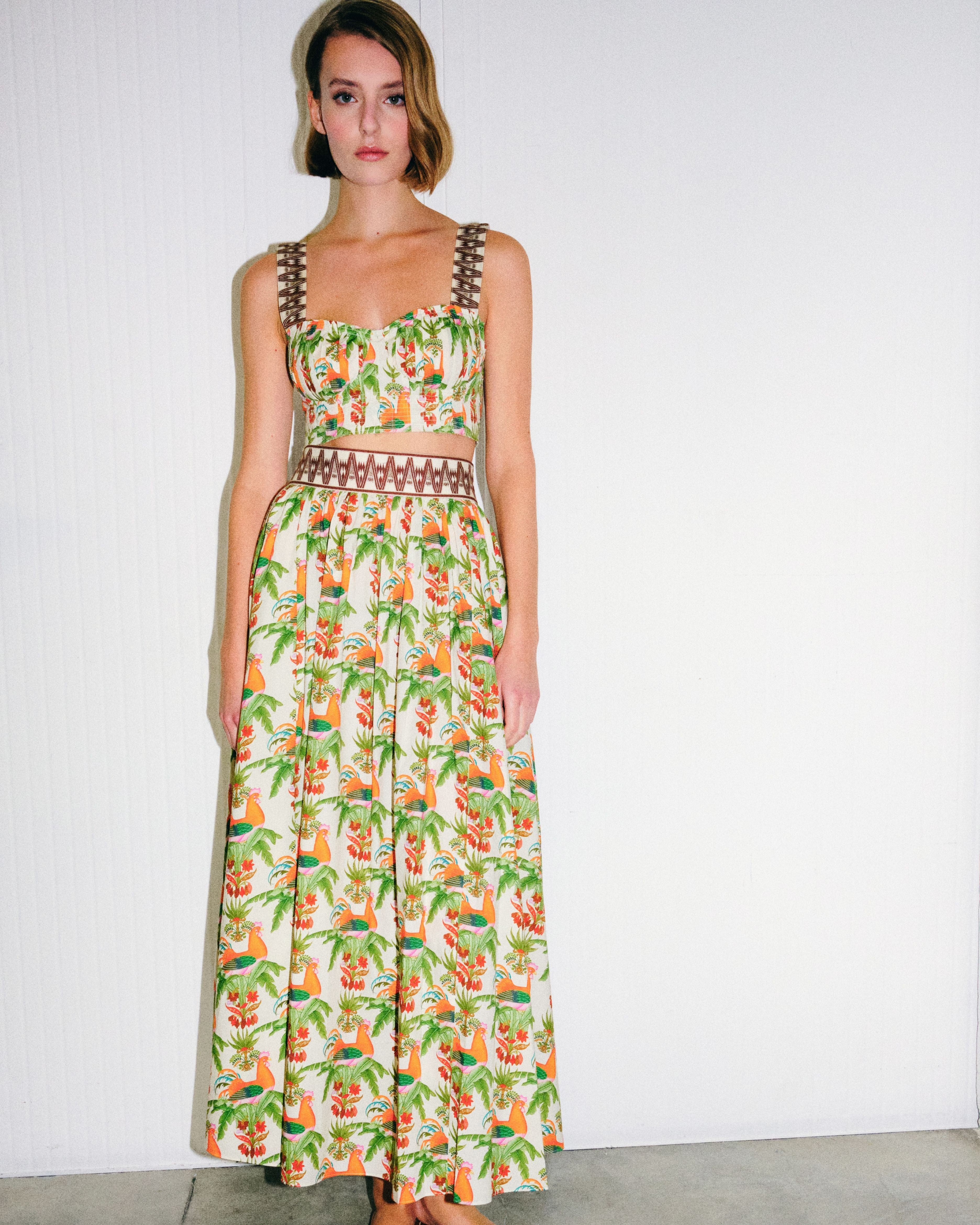 Ombretta Skirt in Midsummer Print