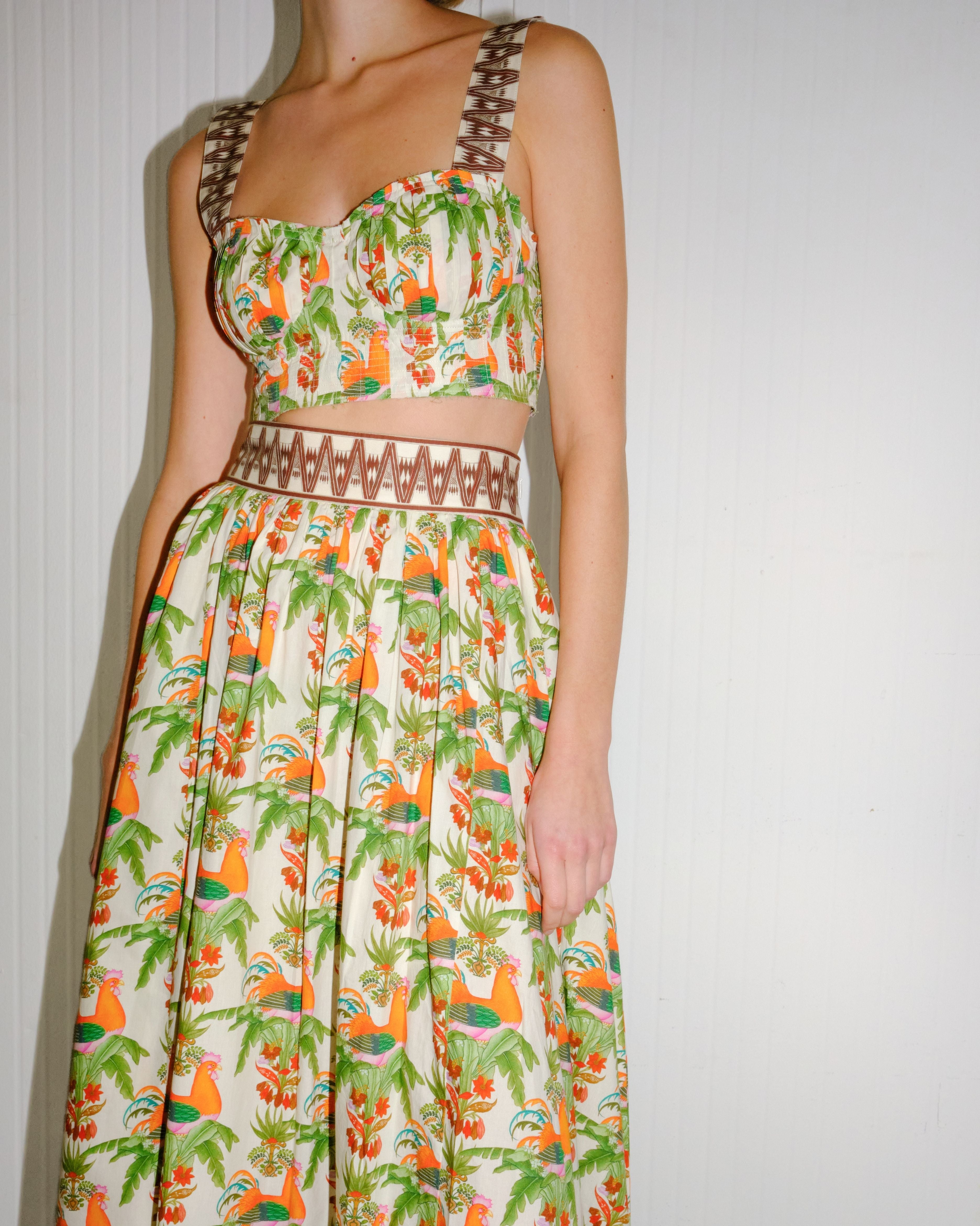 Ombretta Skirt in Midsummer Print