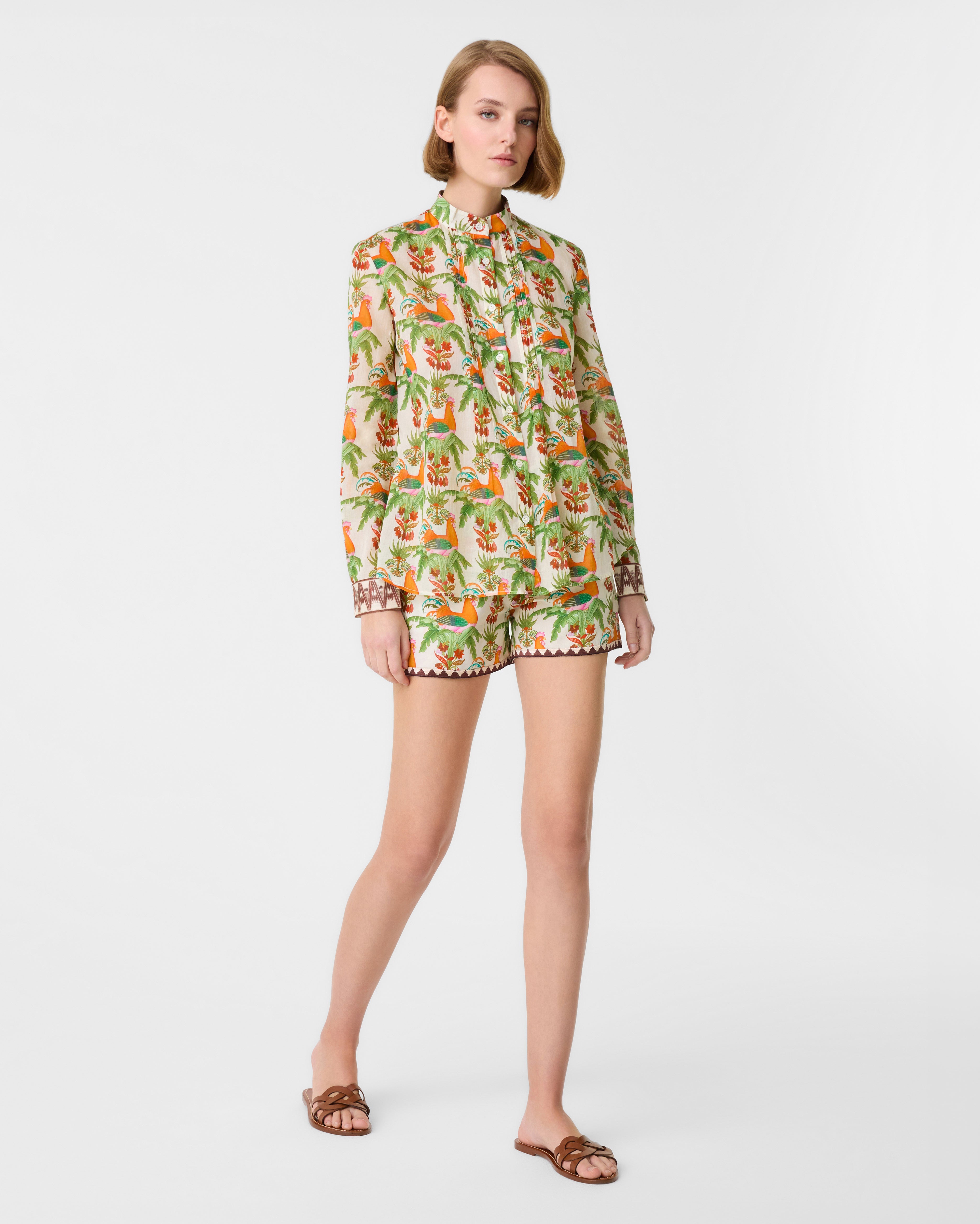 Chiara Shirt in Midsummer Print