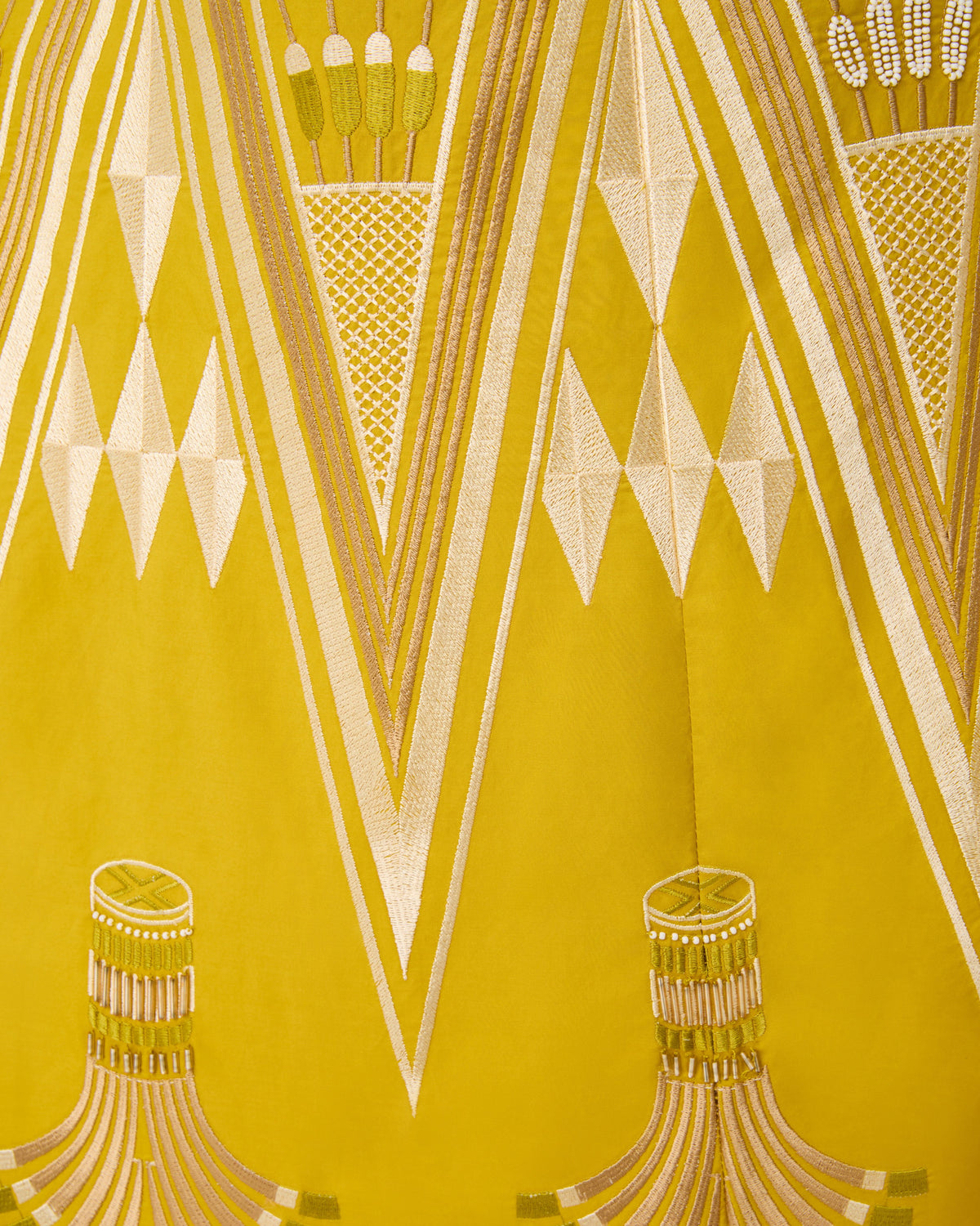 Lotty Dress with Papyrus Embroidery