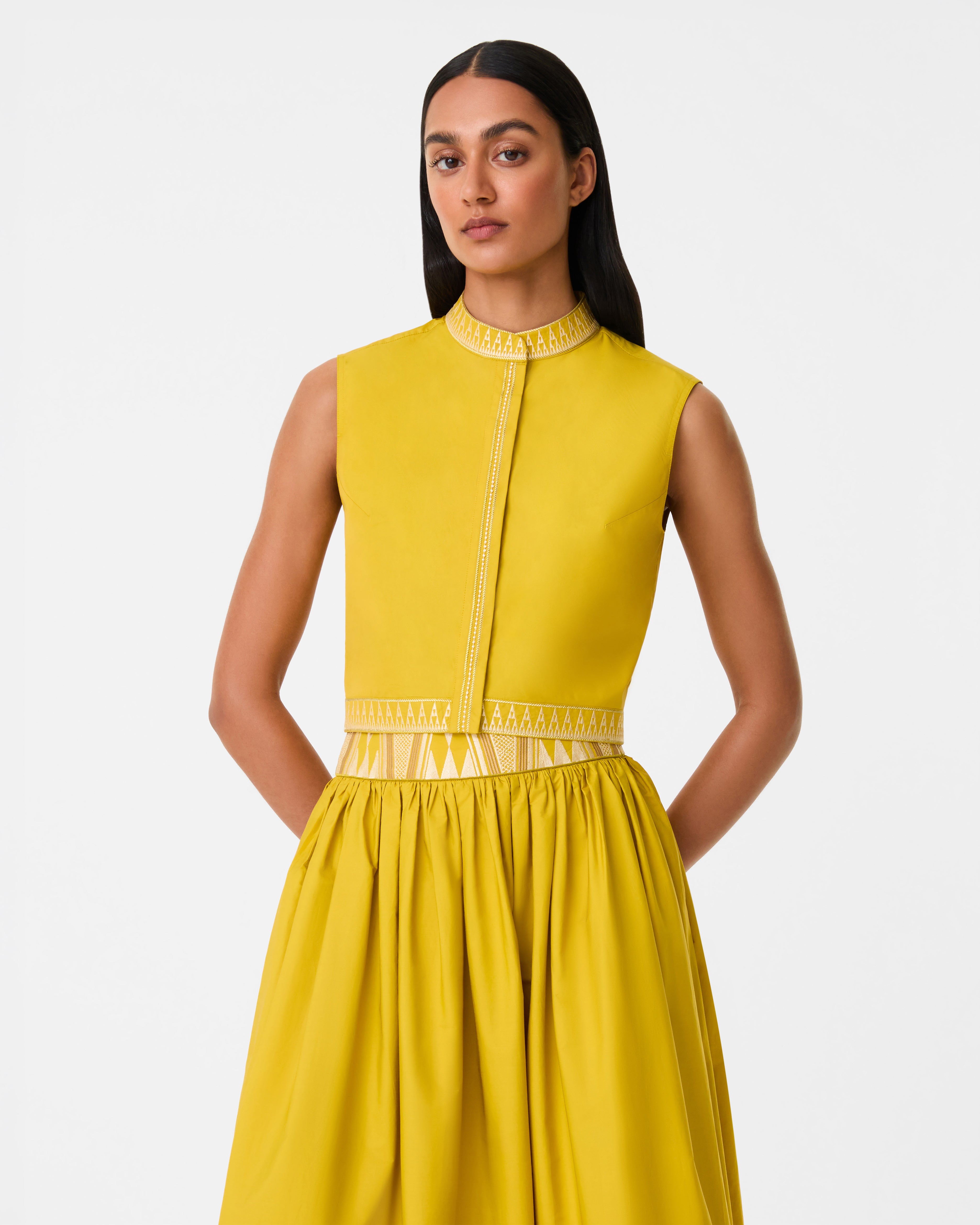 Andorra Top with Papyrus Embroidery