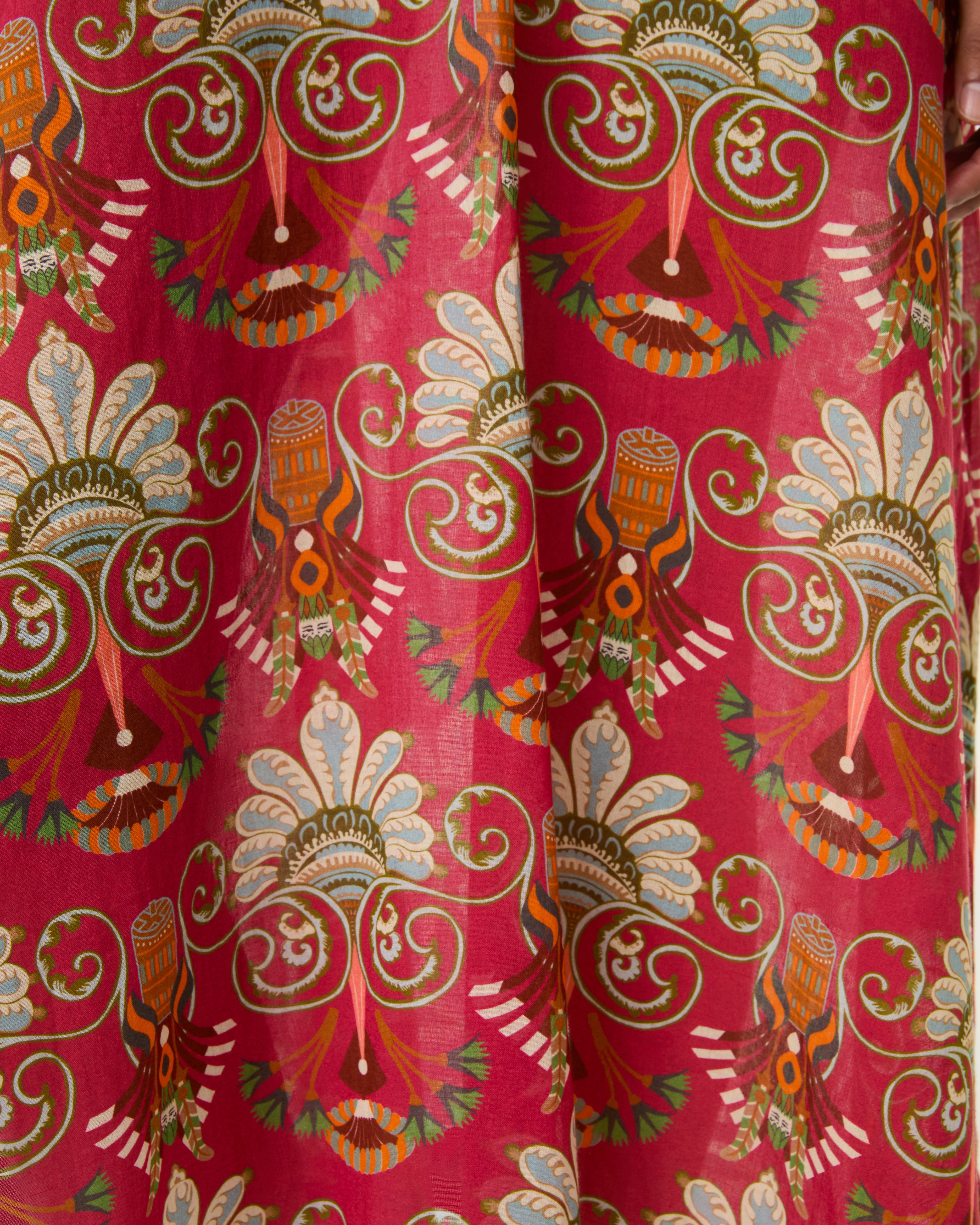 Giada Caftan in River Valley Print