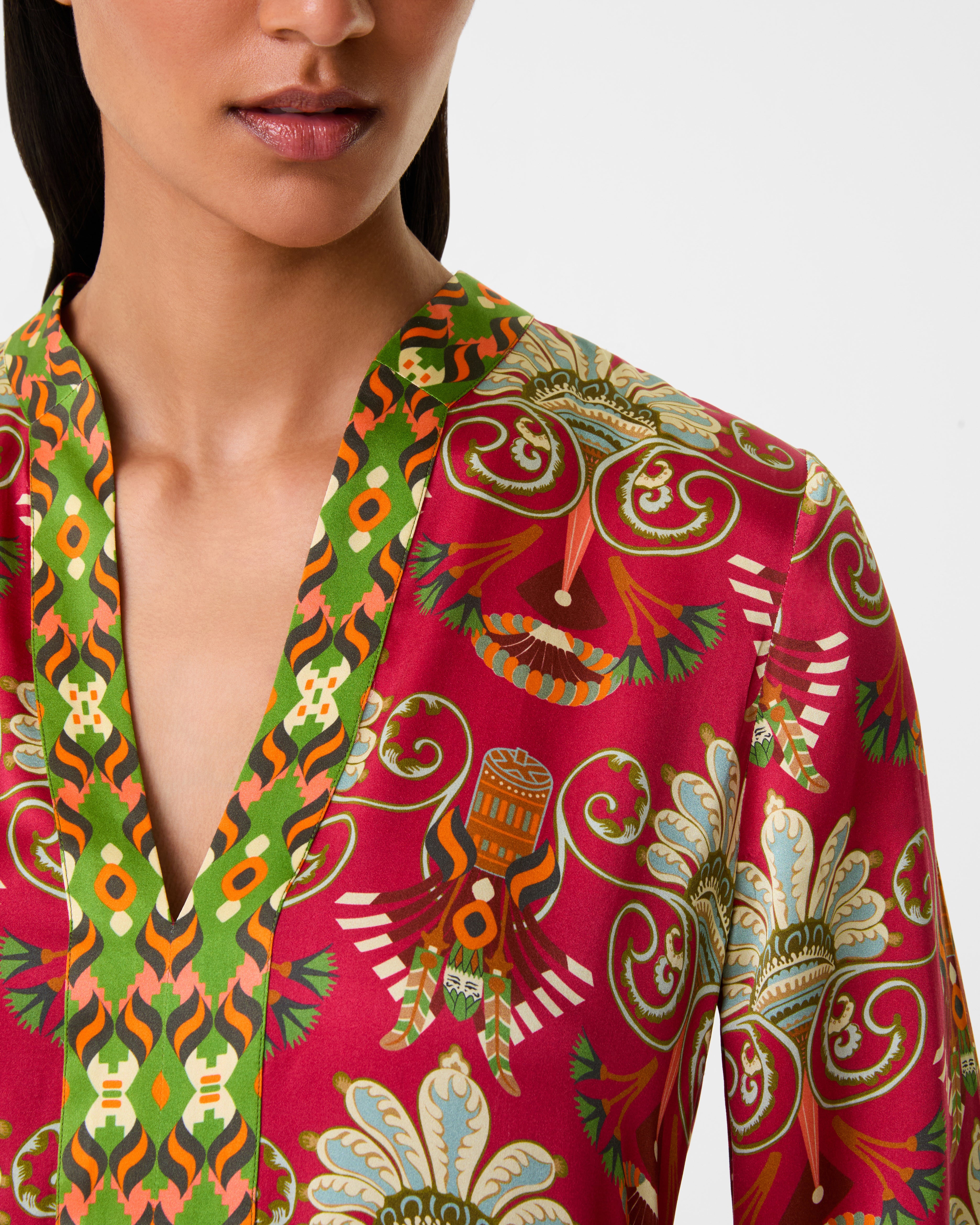 Jenna Caftan in River Valley Print