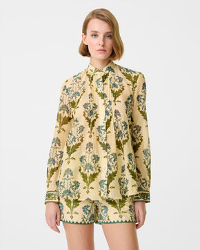 Chiara Shirt in Three Flowers Print