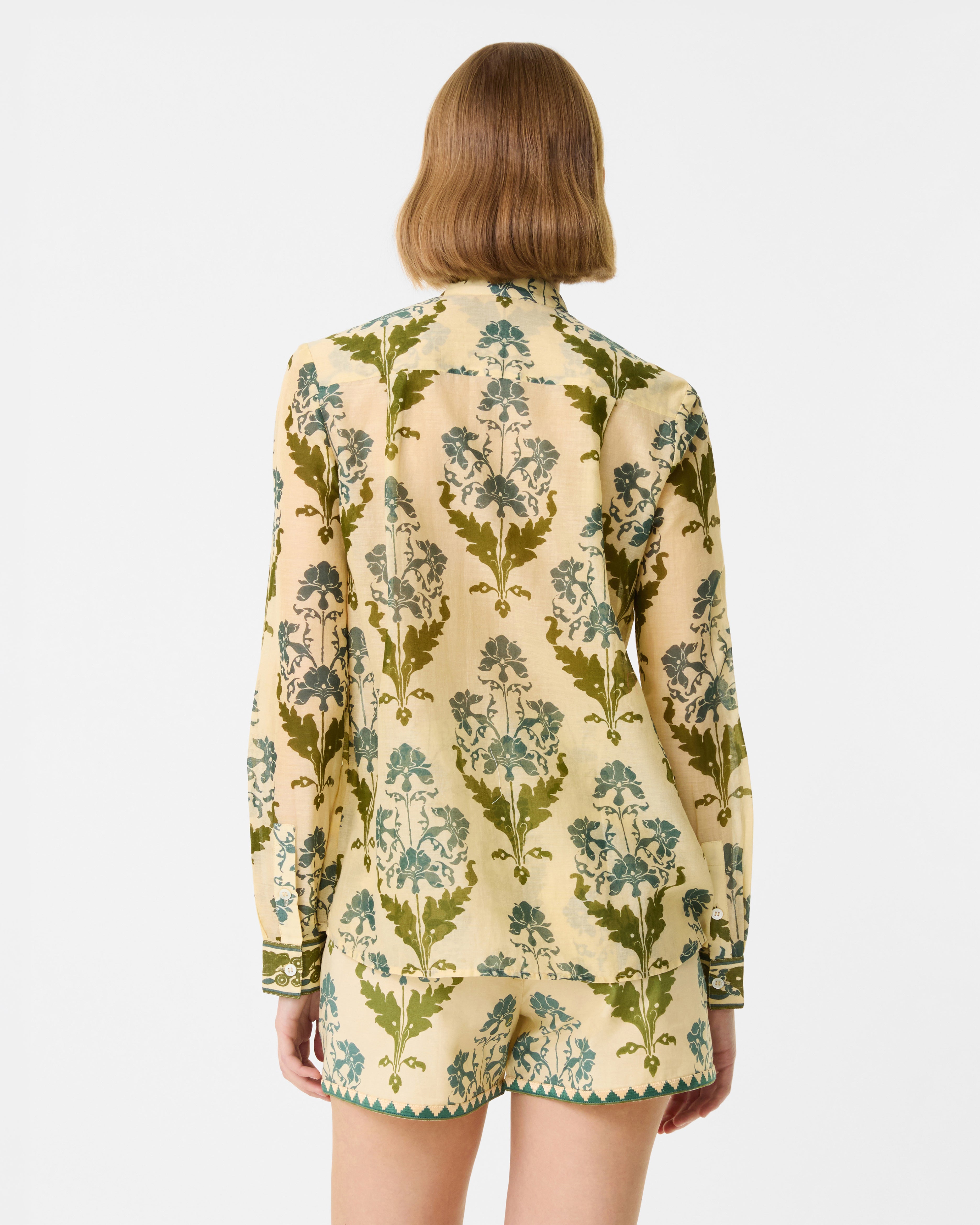 Chiara Shirt in Three Flowers Print