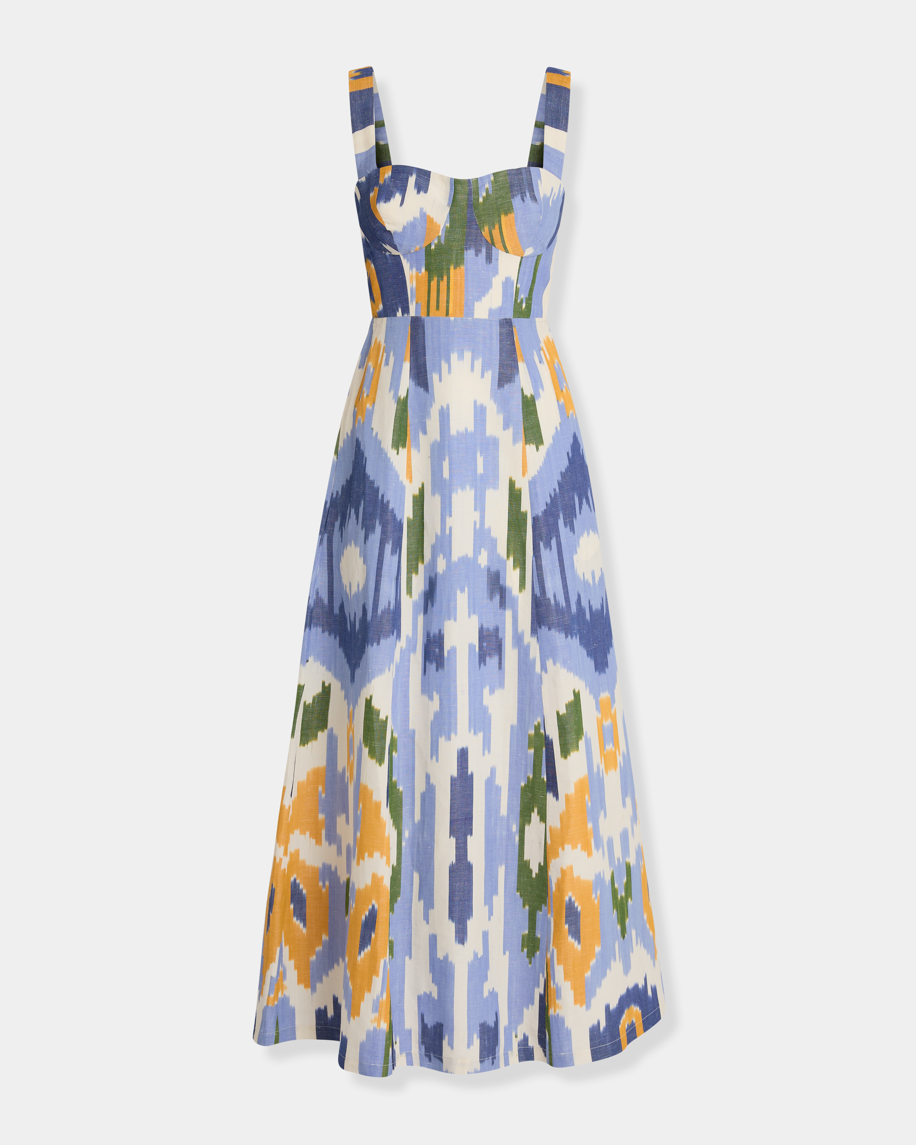 Azzurra Dress in Watercolor Ikat