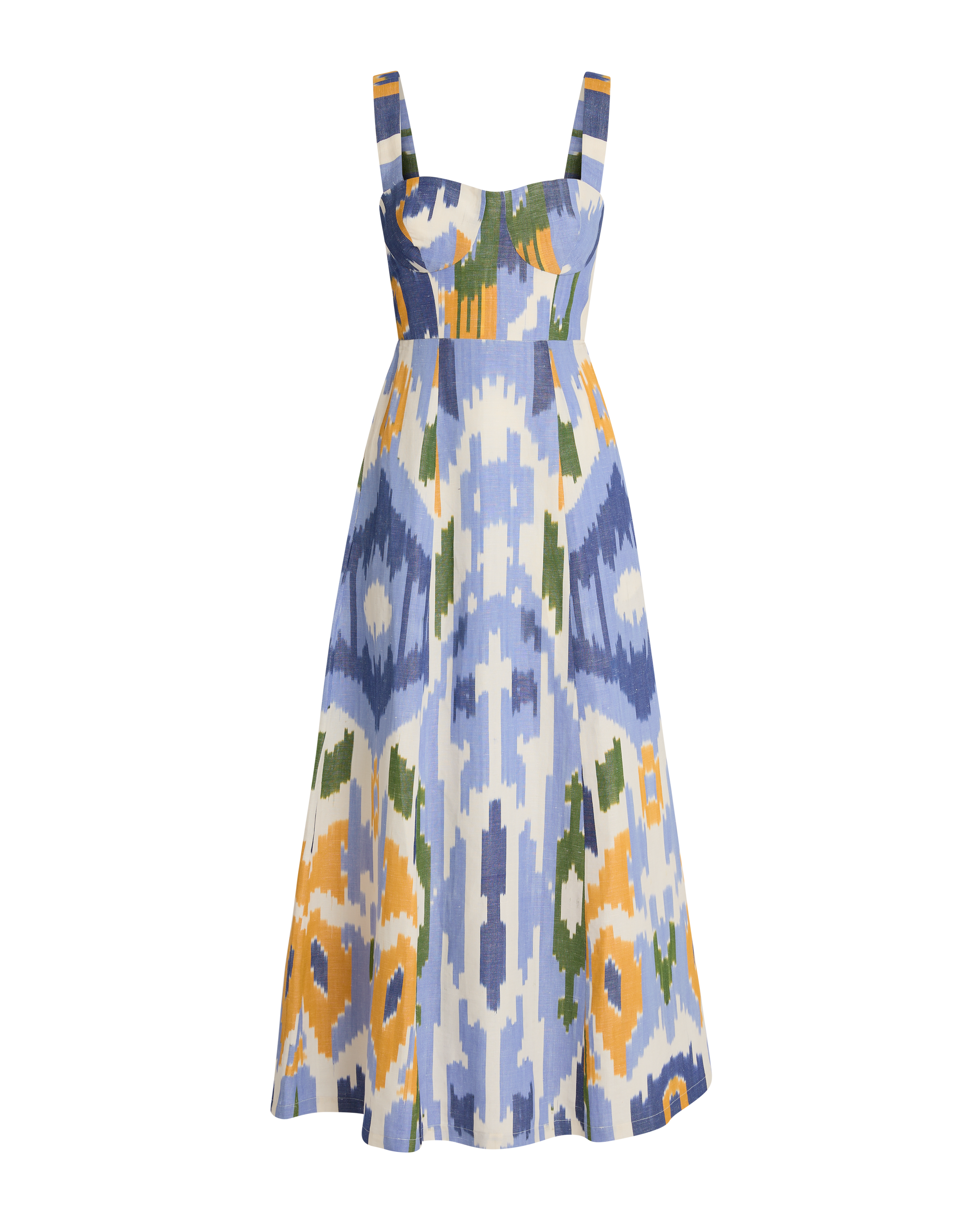Azzurra Dress in Watercolor Ikat