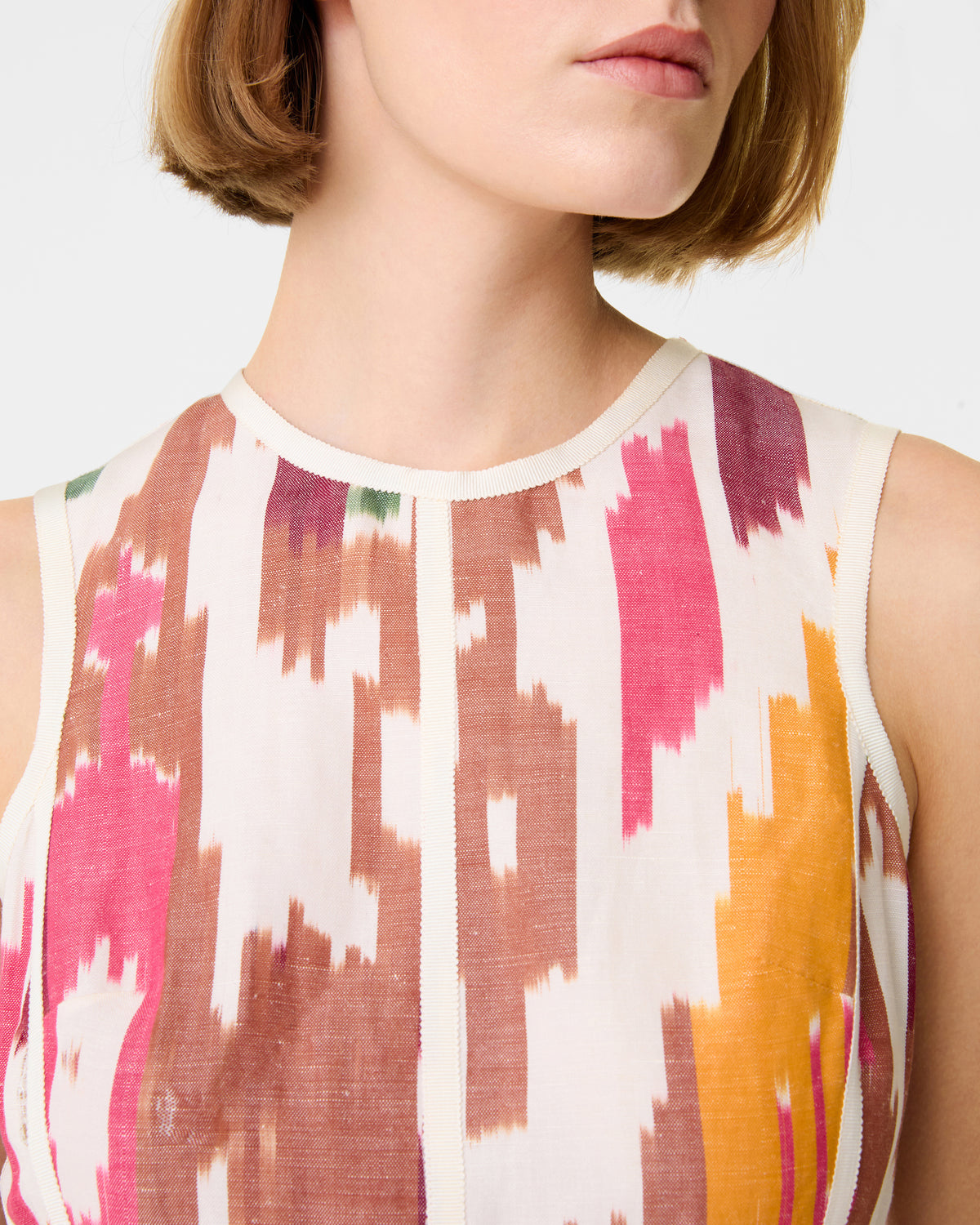 Clodette Dress in Watercolor Ikat