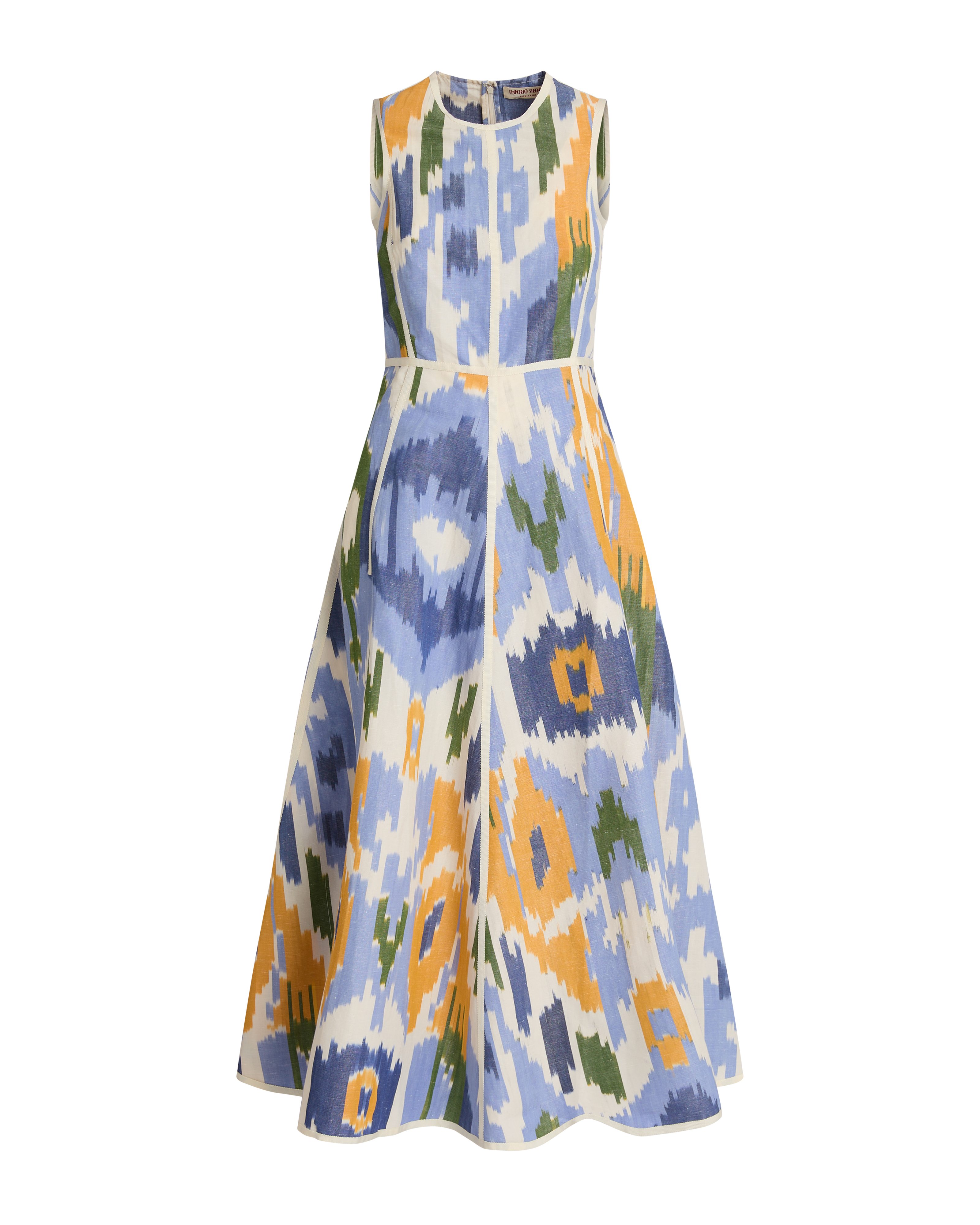 Clodette Dress in Watercolor Ikat