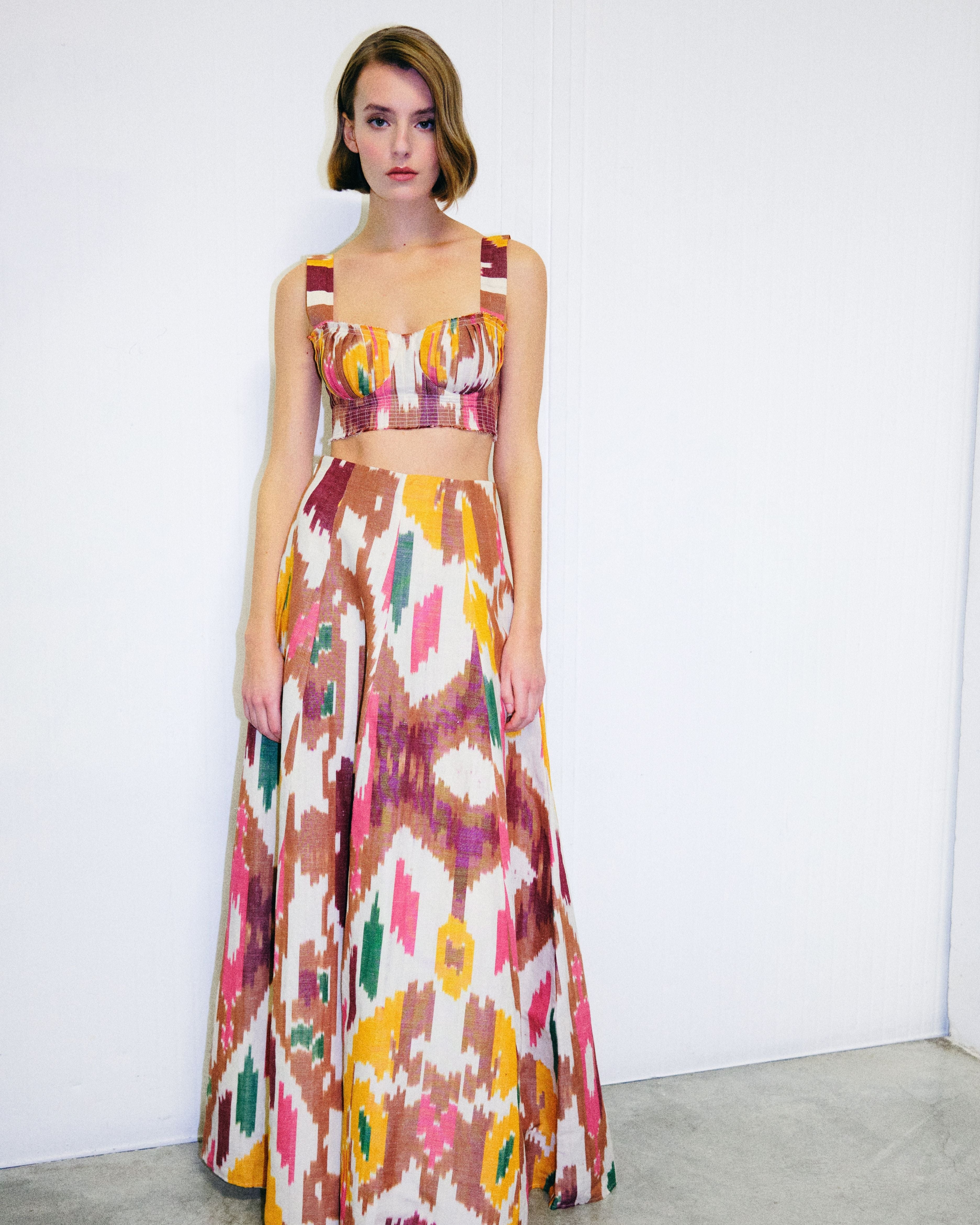 Kika Skirt in Watercolor Ikat
