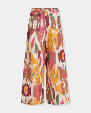 Adele Trousers in Watercolor Ikat