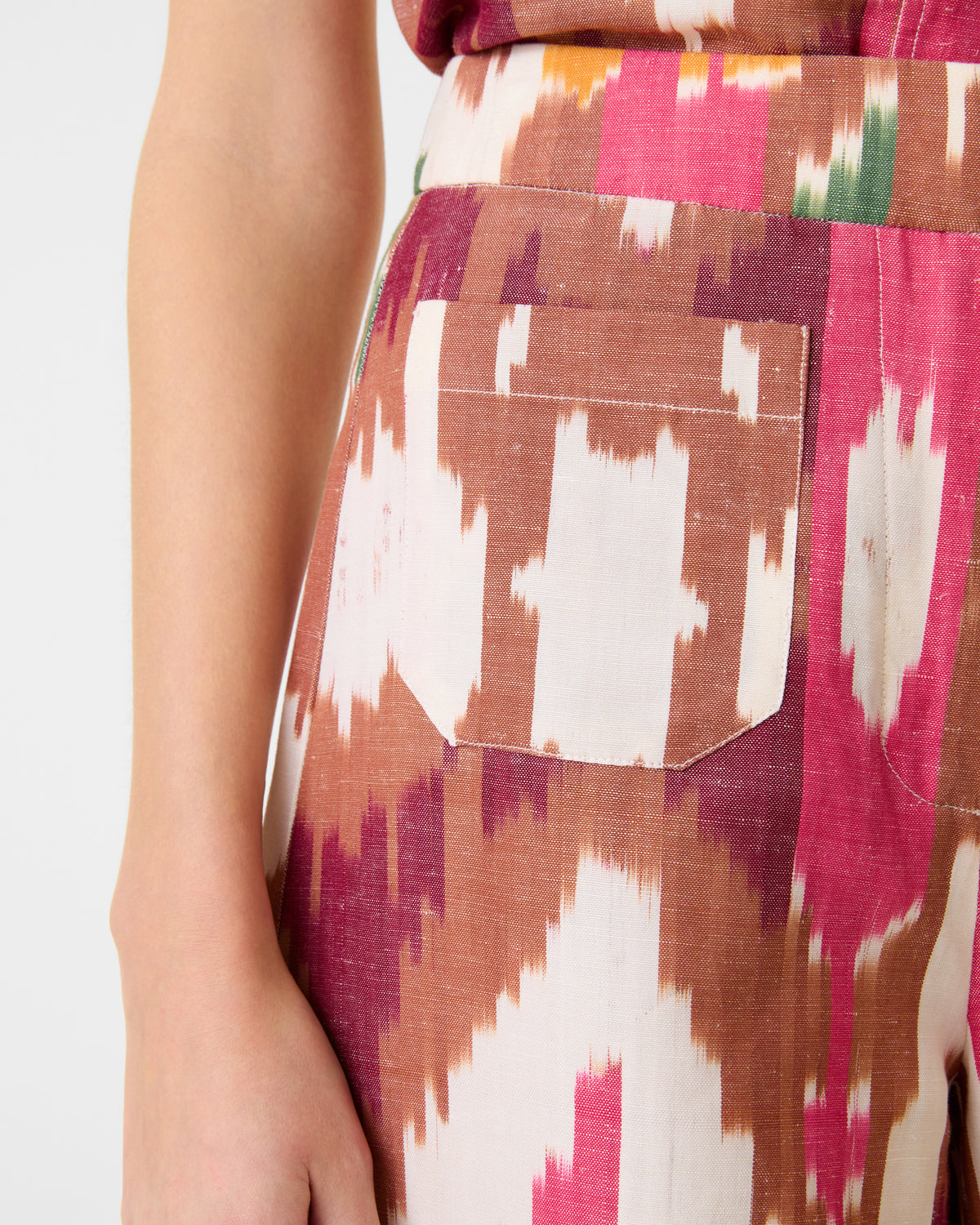Adele Trousers in Watercolor Ikat