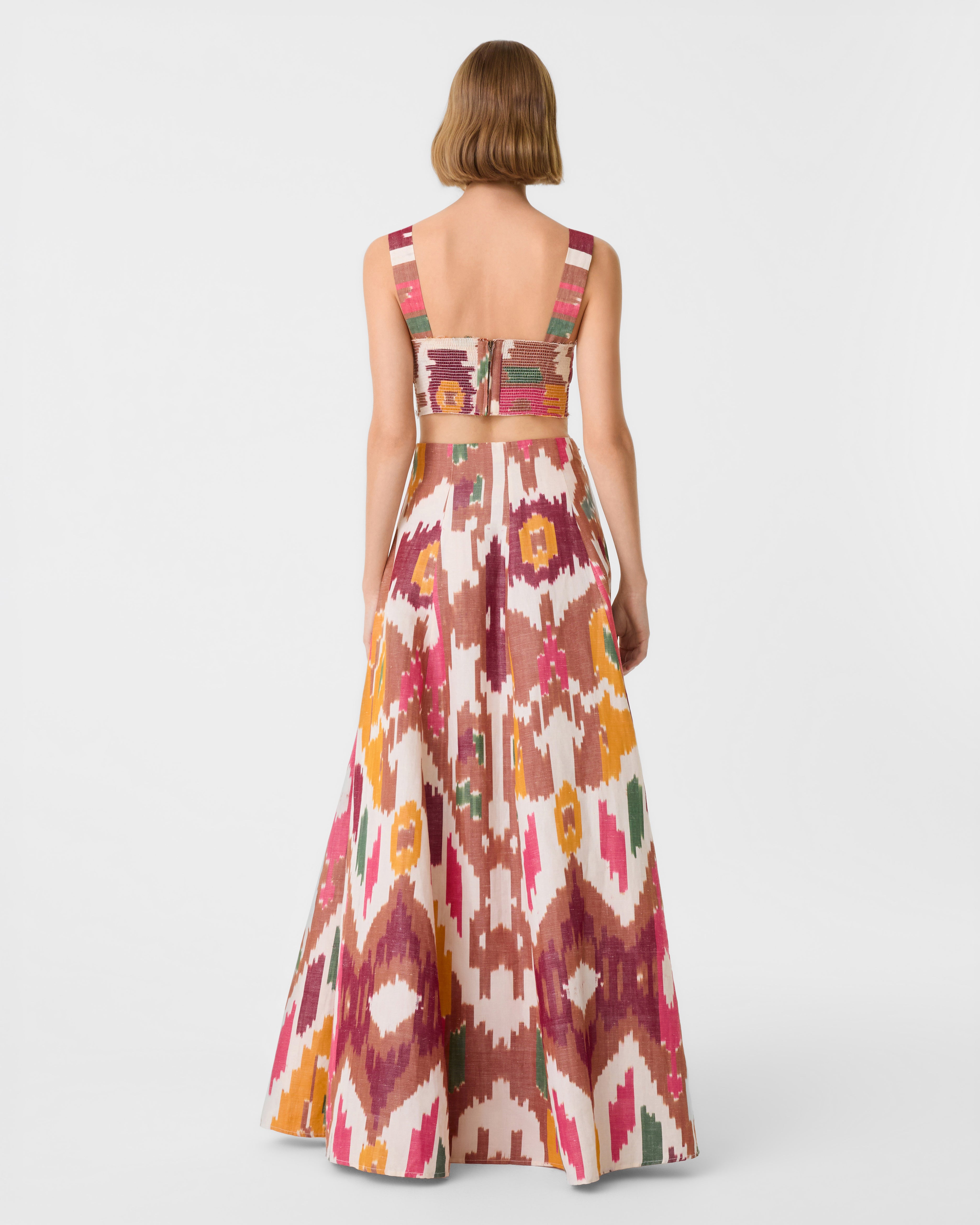 Dalia Top in Watercolor Ikat