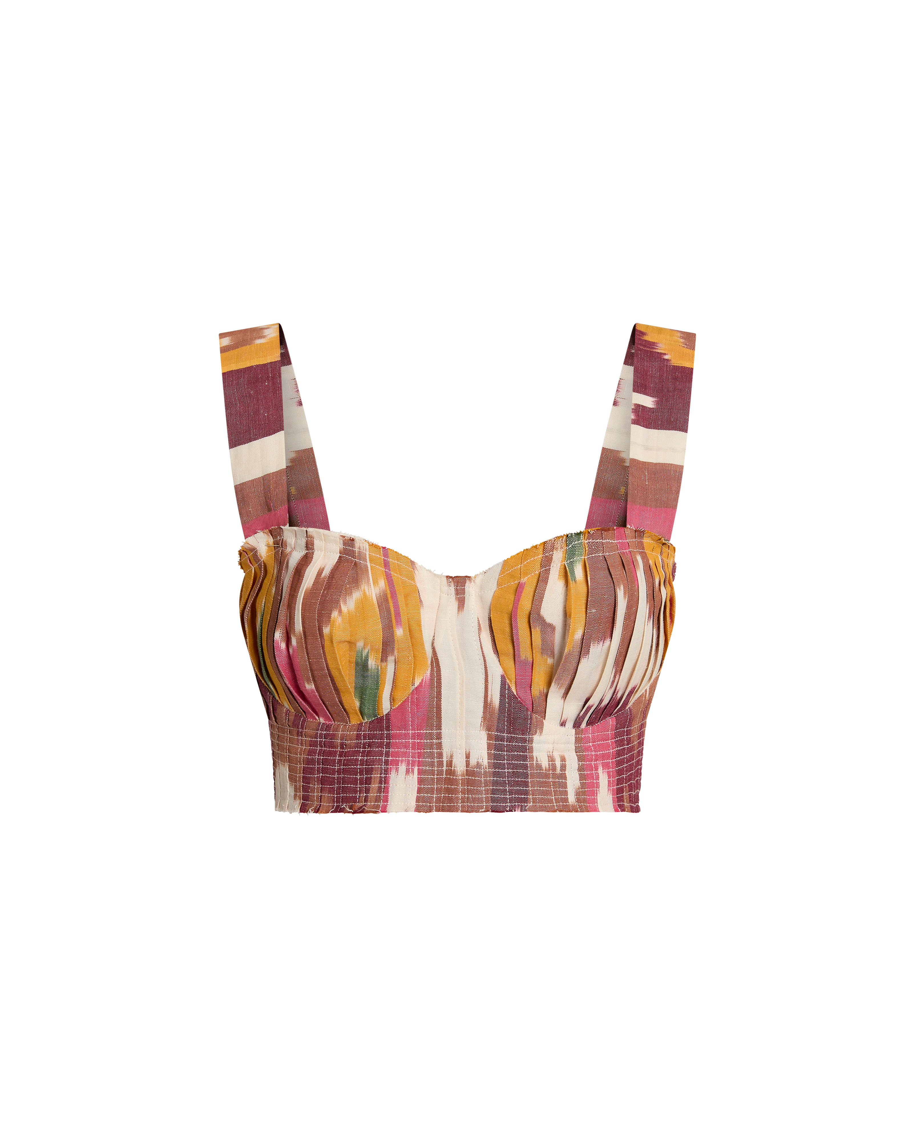 Dalia Top in Watercolor Ikat
