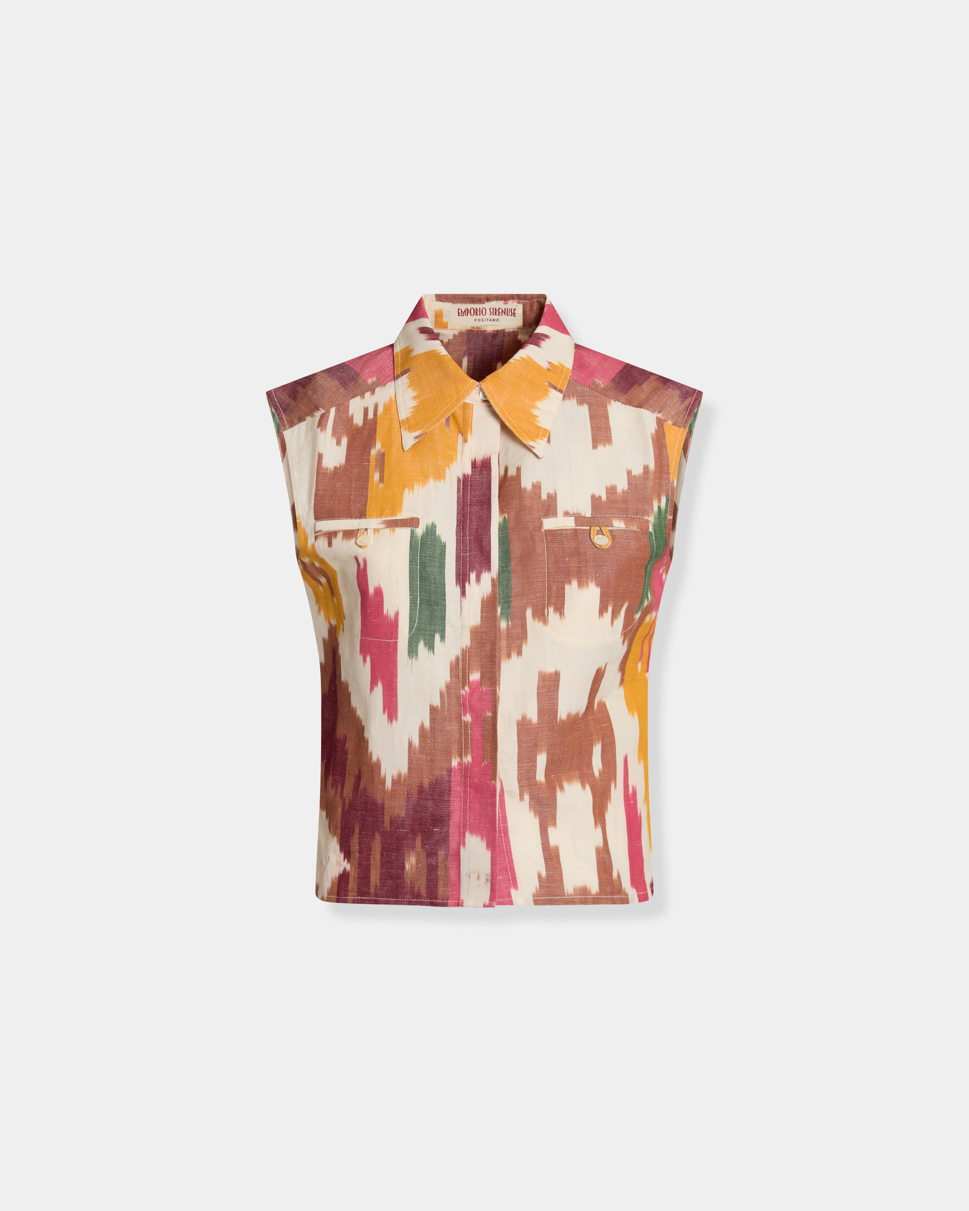 Ylenia Top in Watercolor Ikat