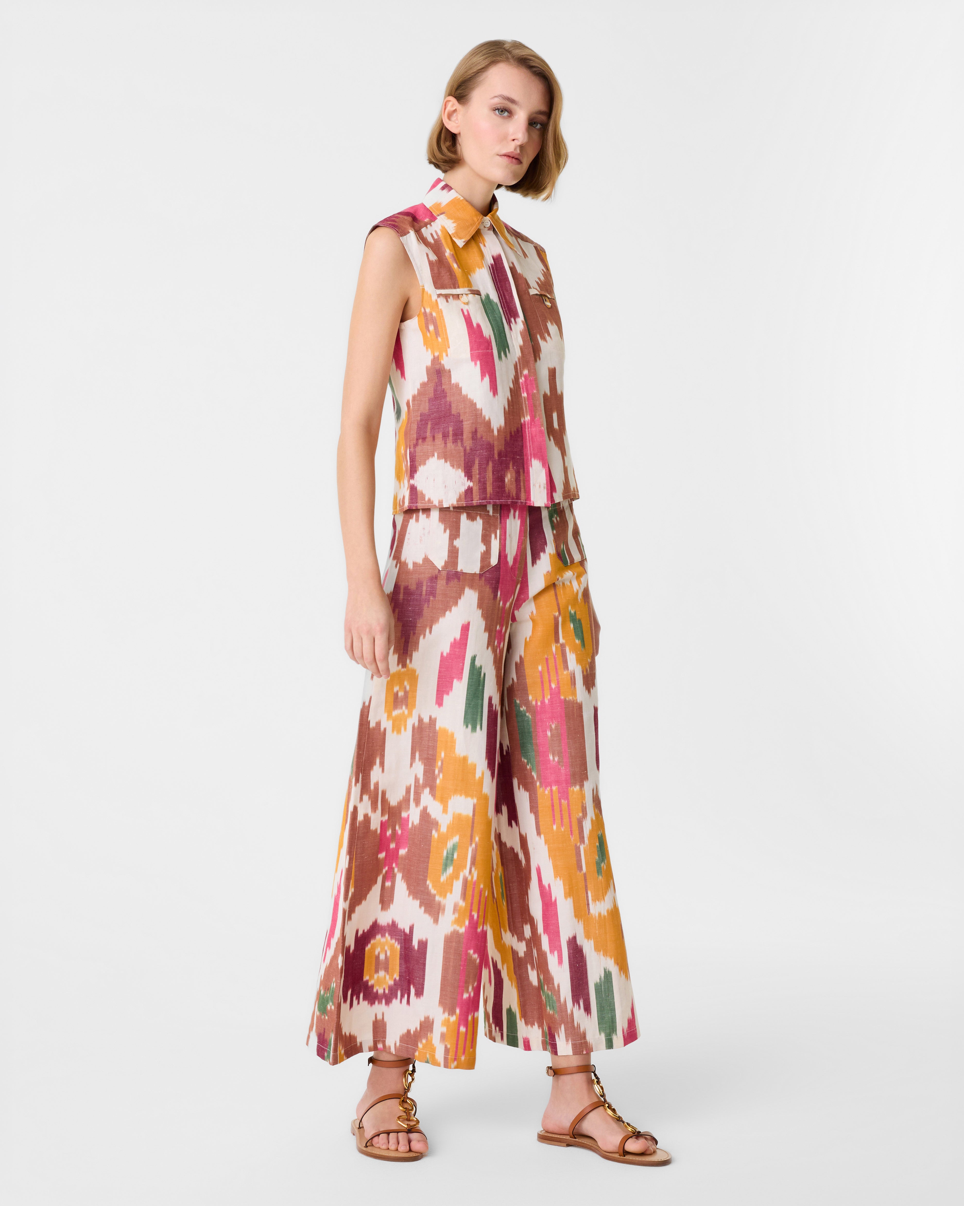 Ylenia Top in Watercolor Ikat