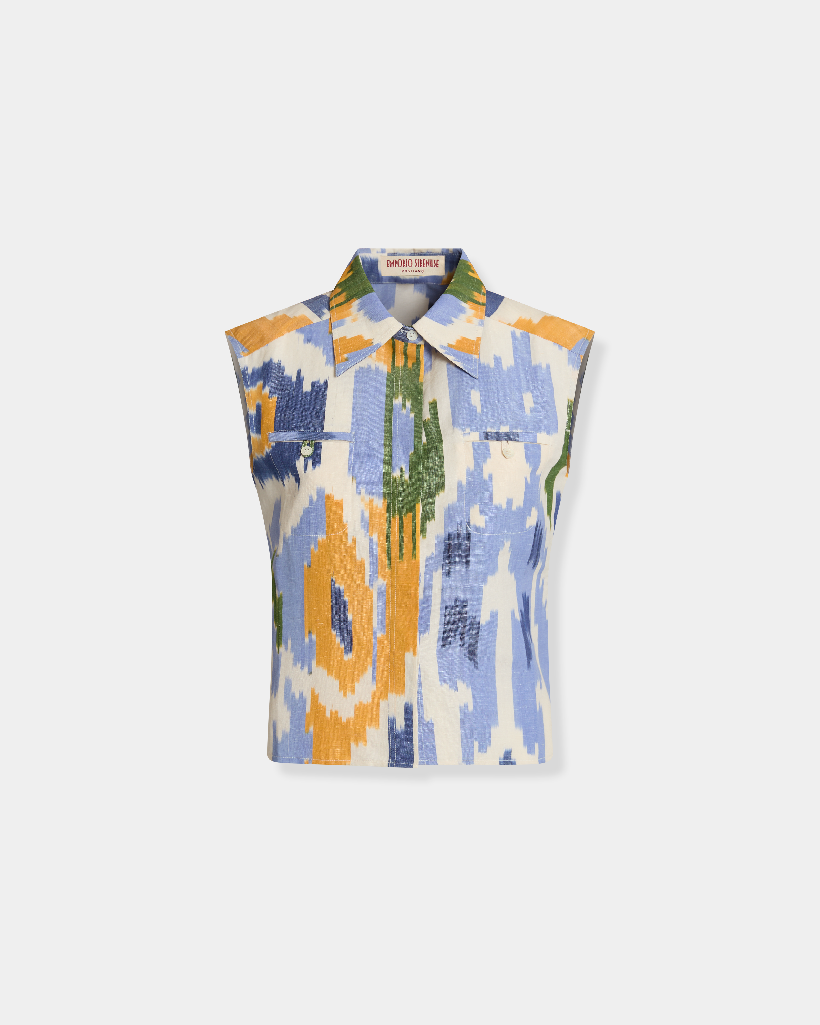 Ylenia Top in Watercolor Ikat