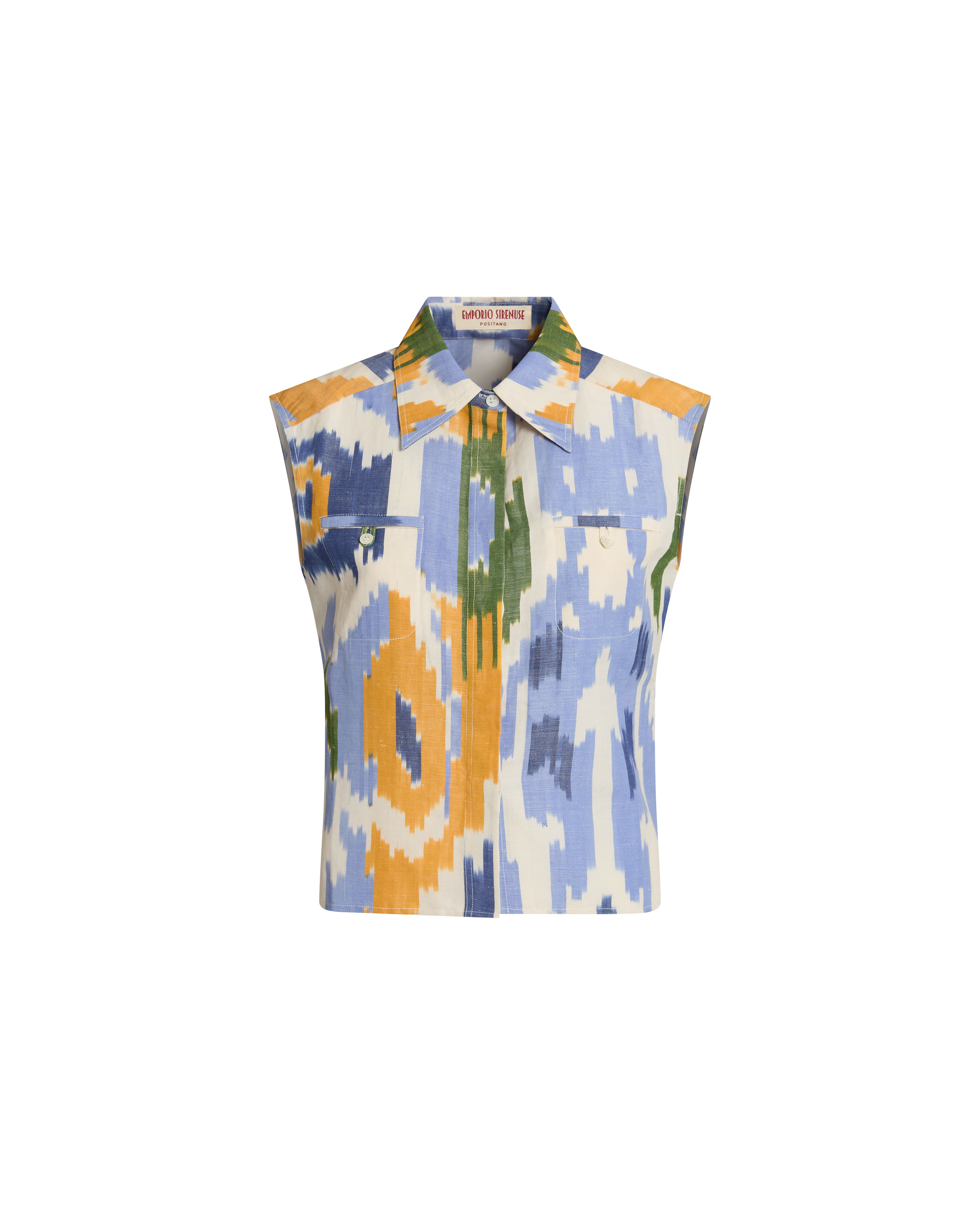 Ylenia Top in Watercolor Ikat