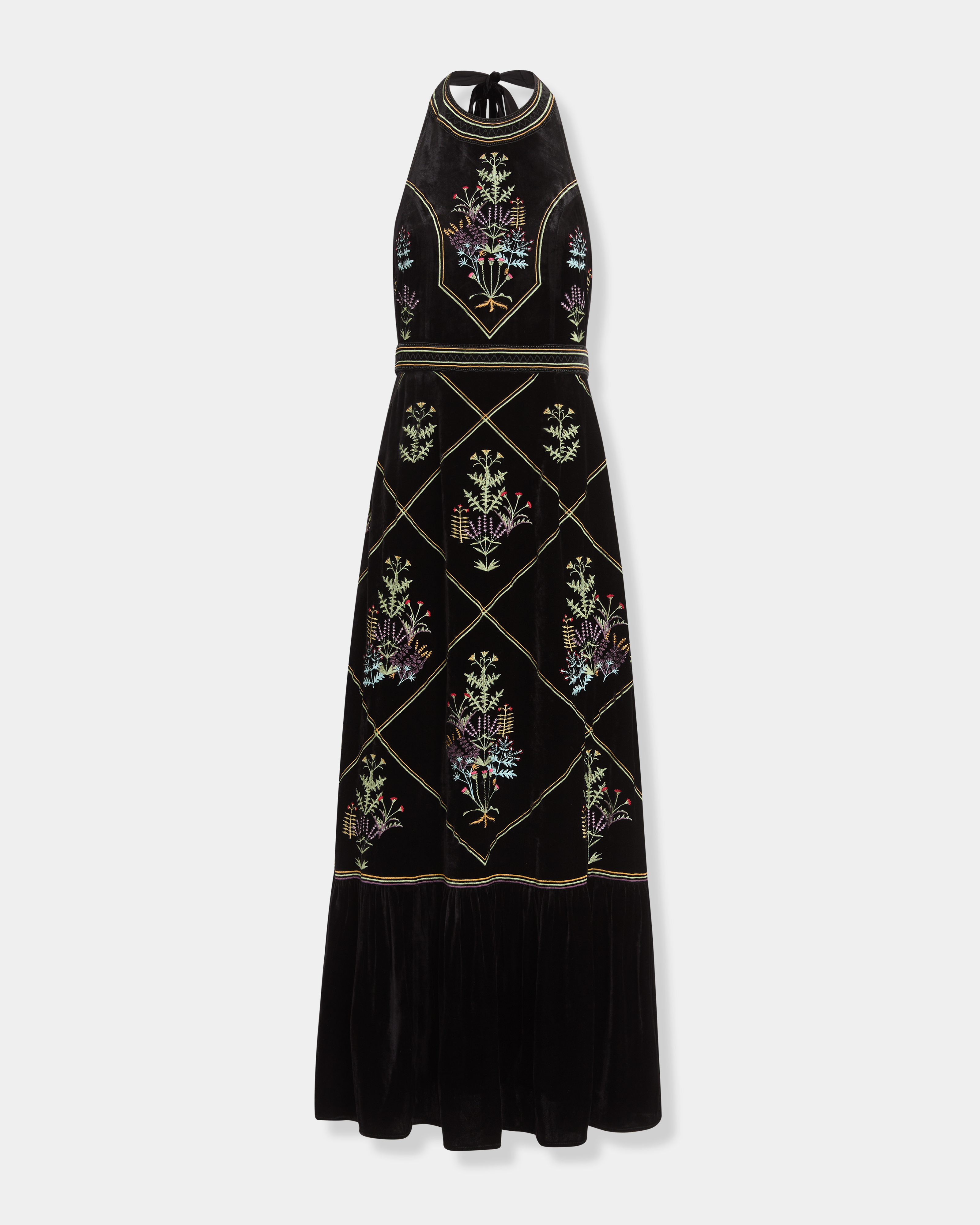 Chantal Dress with Agra Embroidery