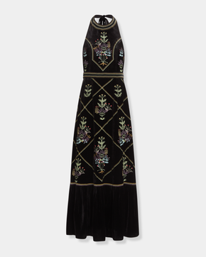 Chantal Dress with Agra Embroidery