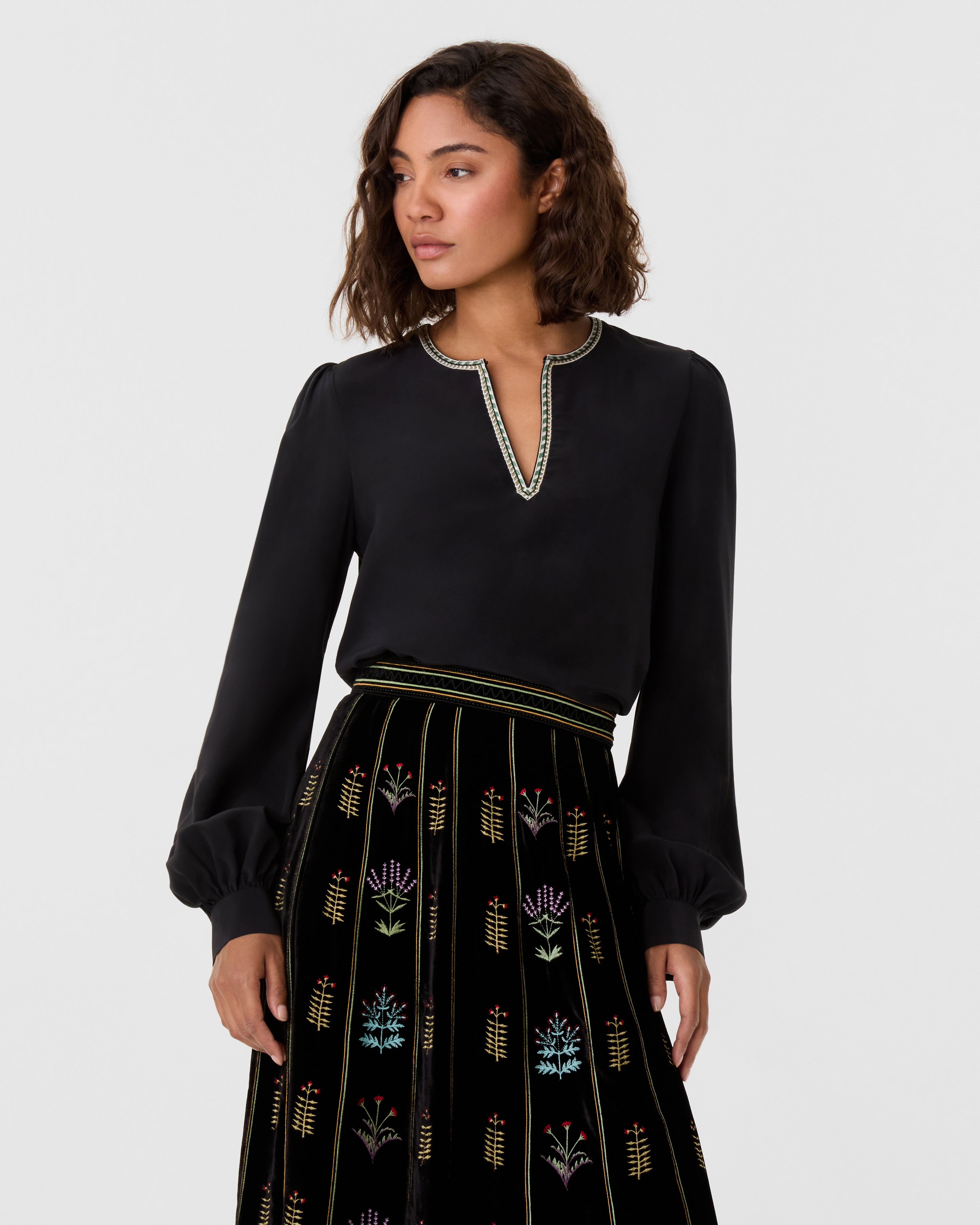 Vera Blouse with Agra Embroidery