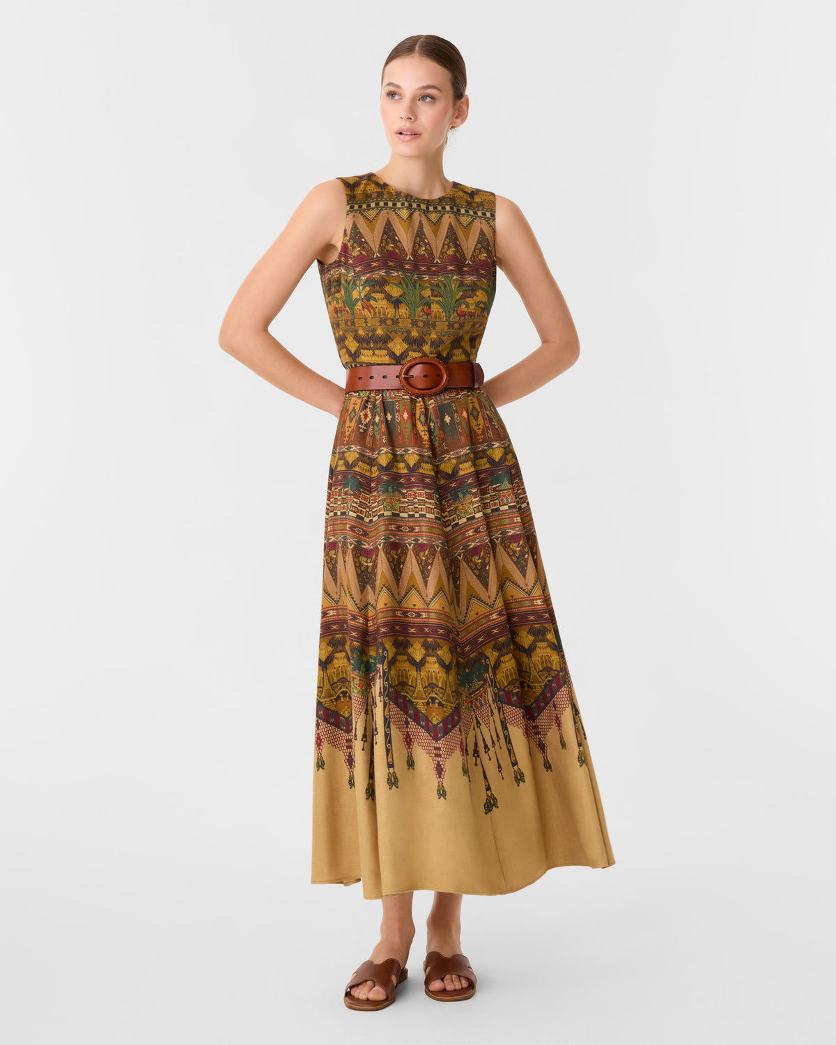 Clodette Dress in Desert Print