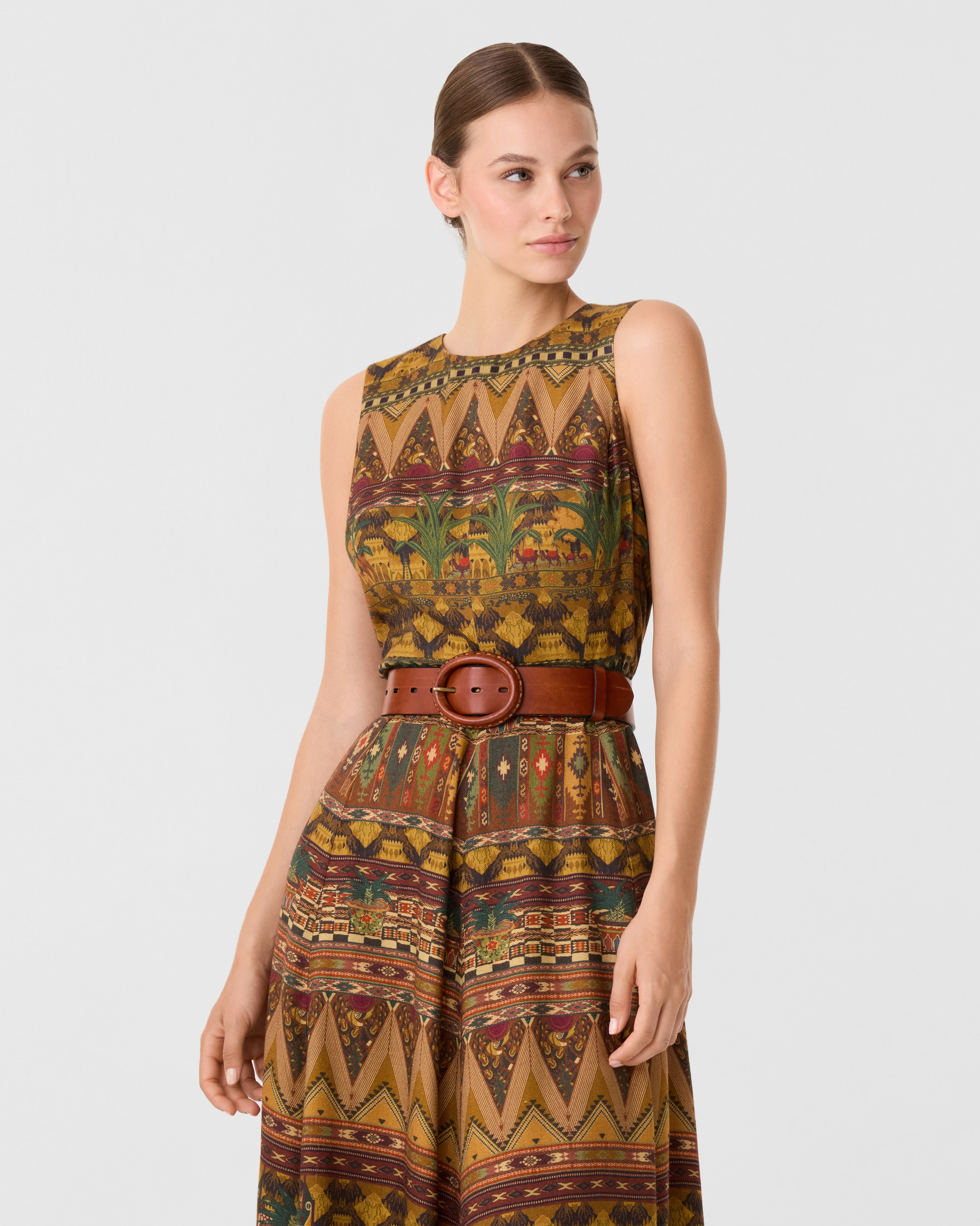 Clodette Dress in Desert Print