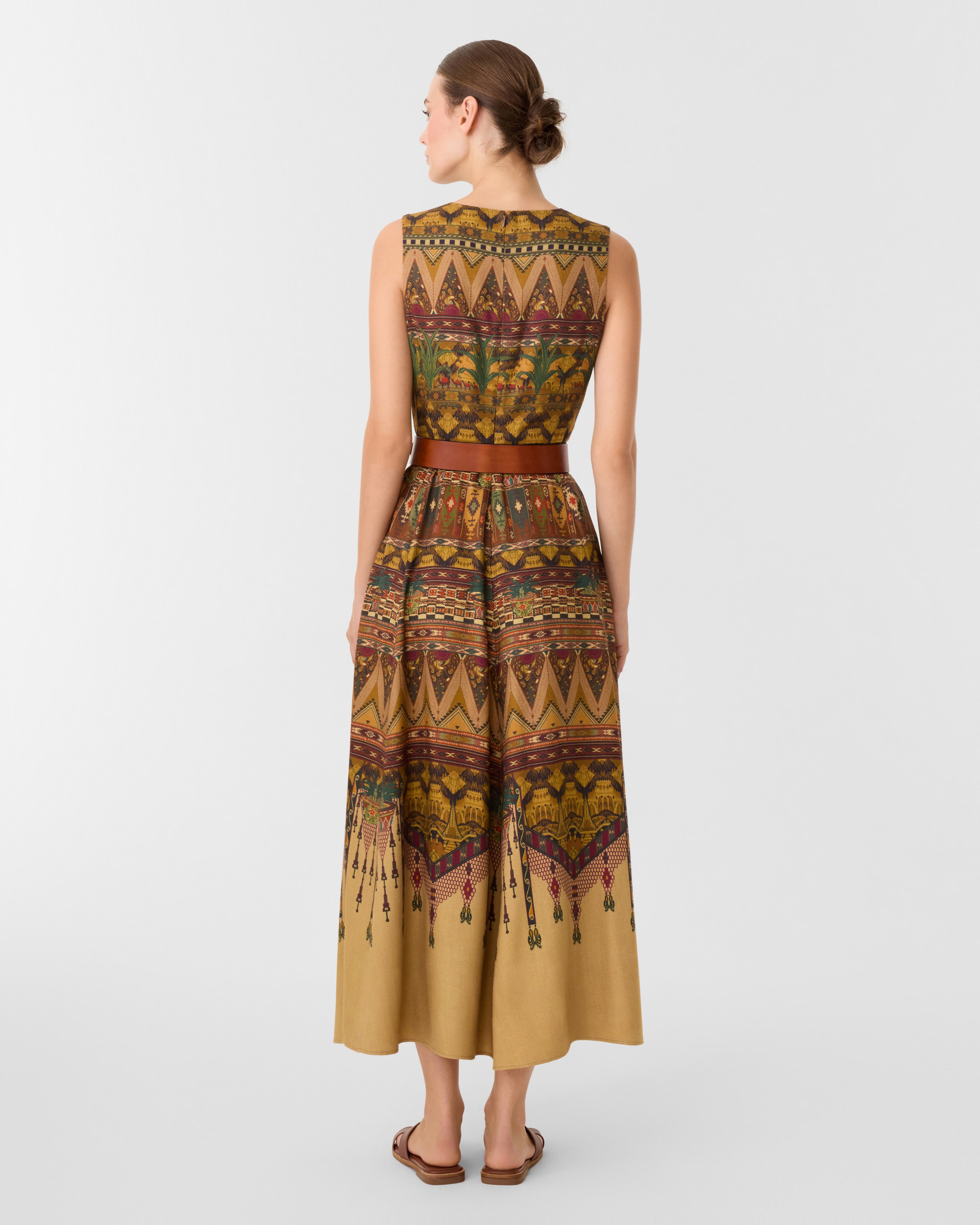Clodette Dress in Desert Print